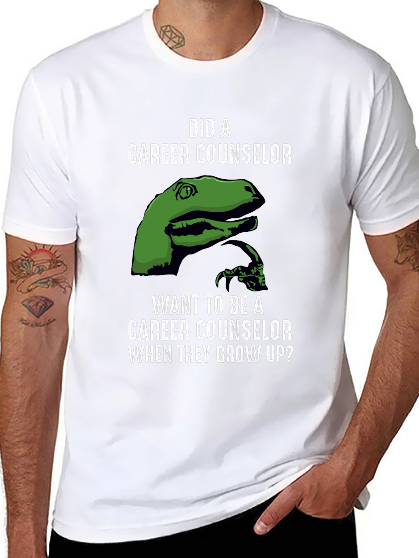 Career Counselor Dinosaur Graphic Tee