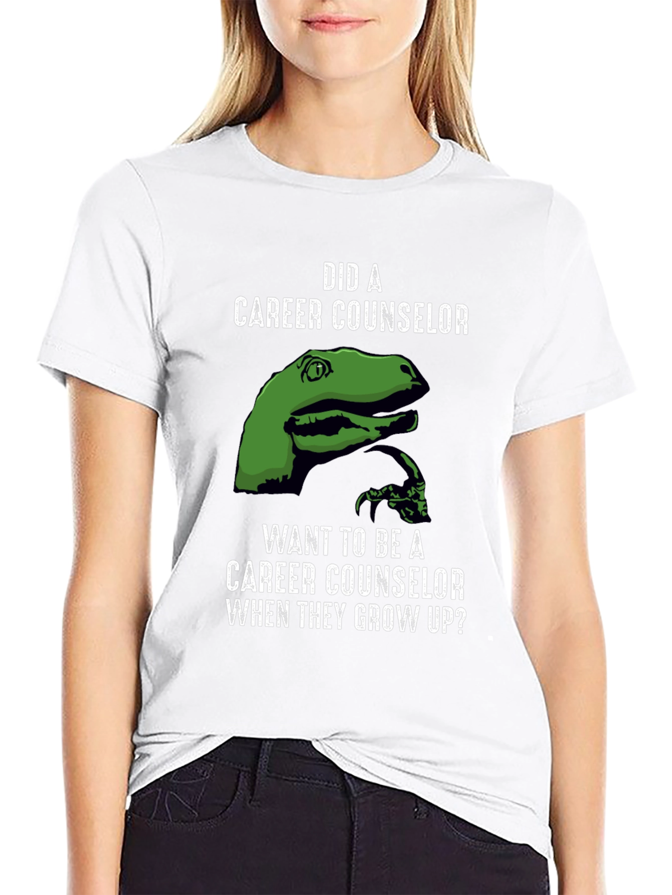 Career Counselor Dinosaur Graphic Tee