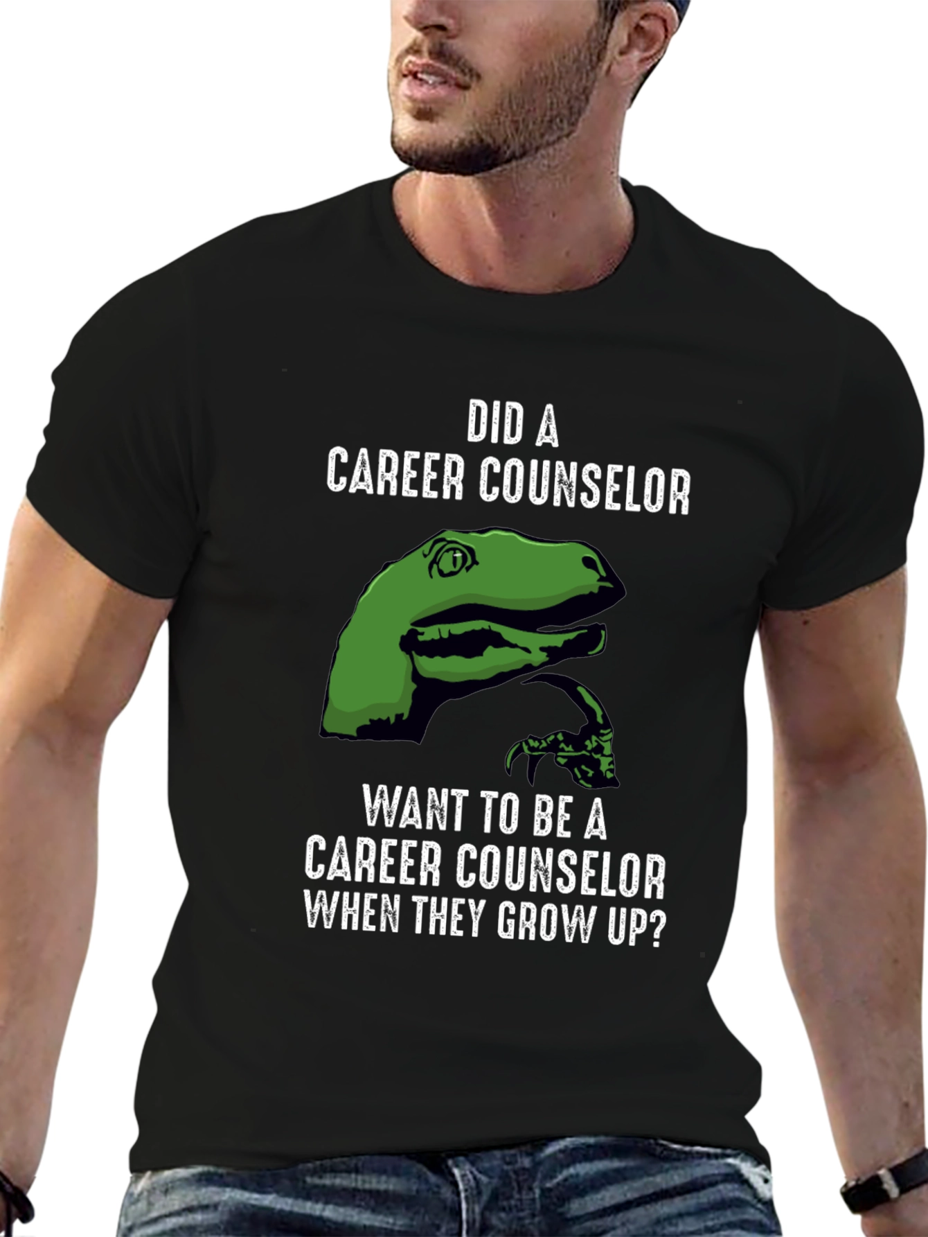 Career Counselor Dinosaur Graphic Tee