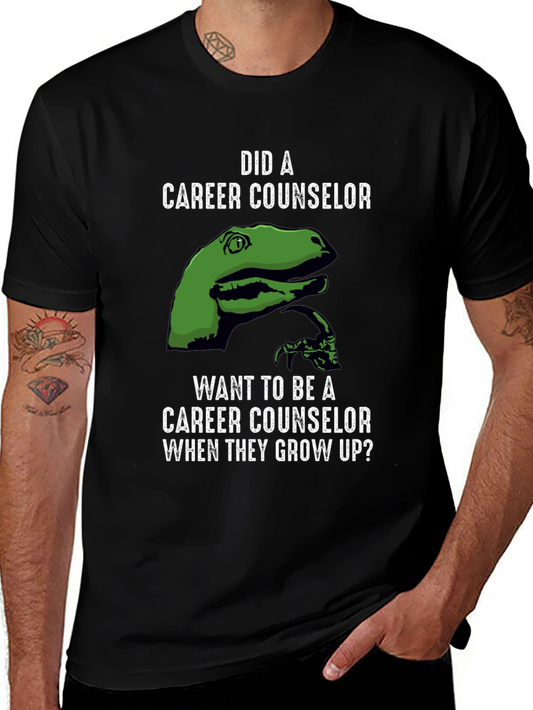 Career Counselor Dinosaur Graphic Tee