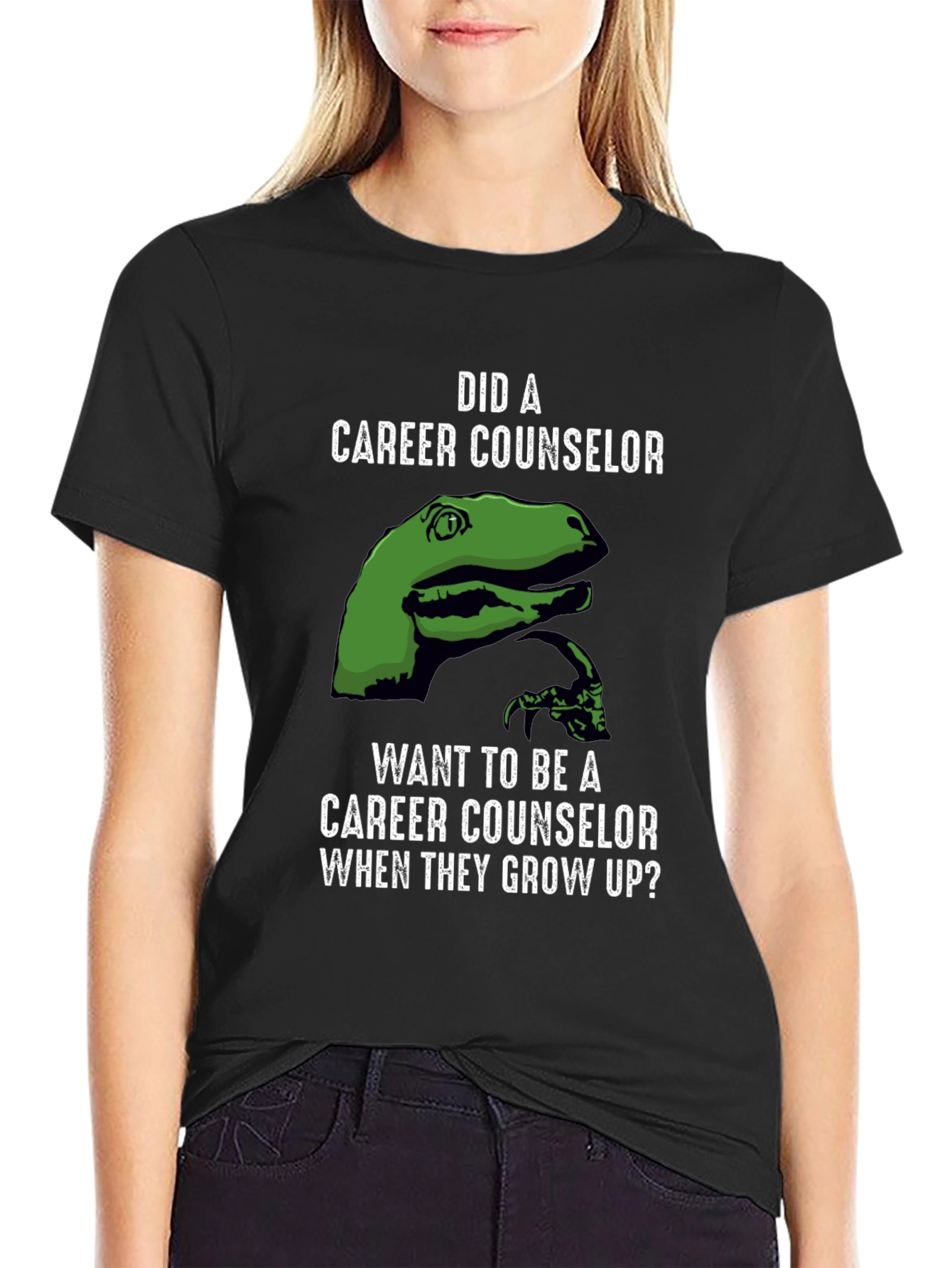 Career Counselor Dinosaur Graphic Tee