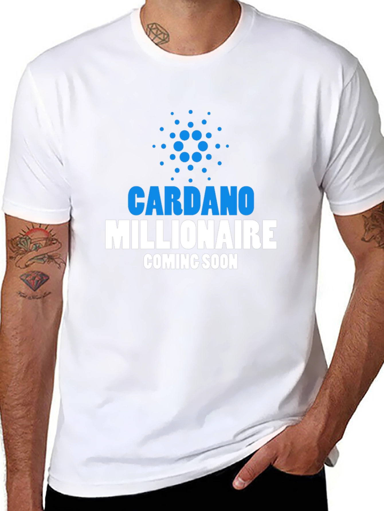 Cardano Millionaire Black T-Shirt - Crypto HODL