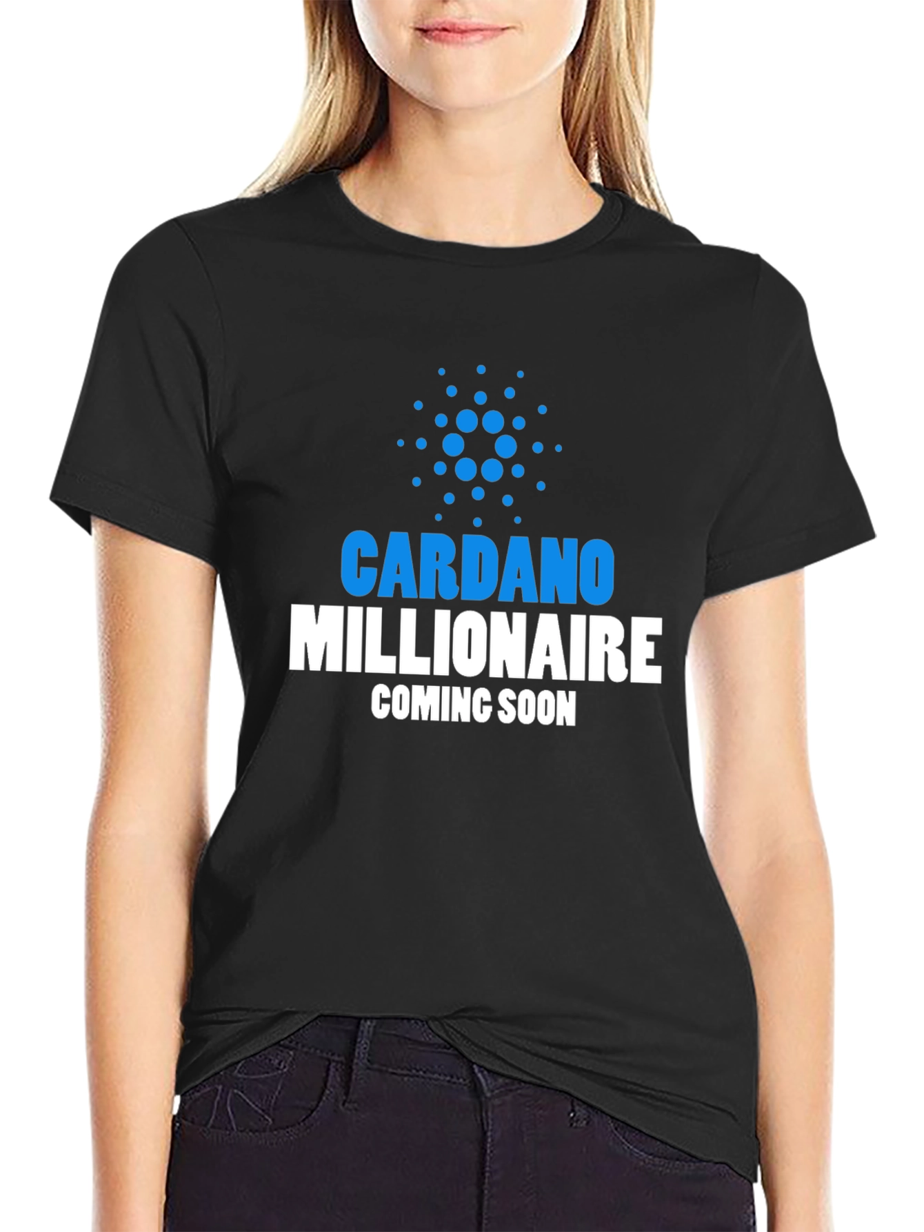 Cardano Millionaire Black T-Shirt - Crypto HODL