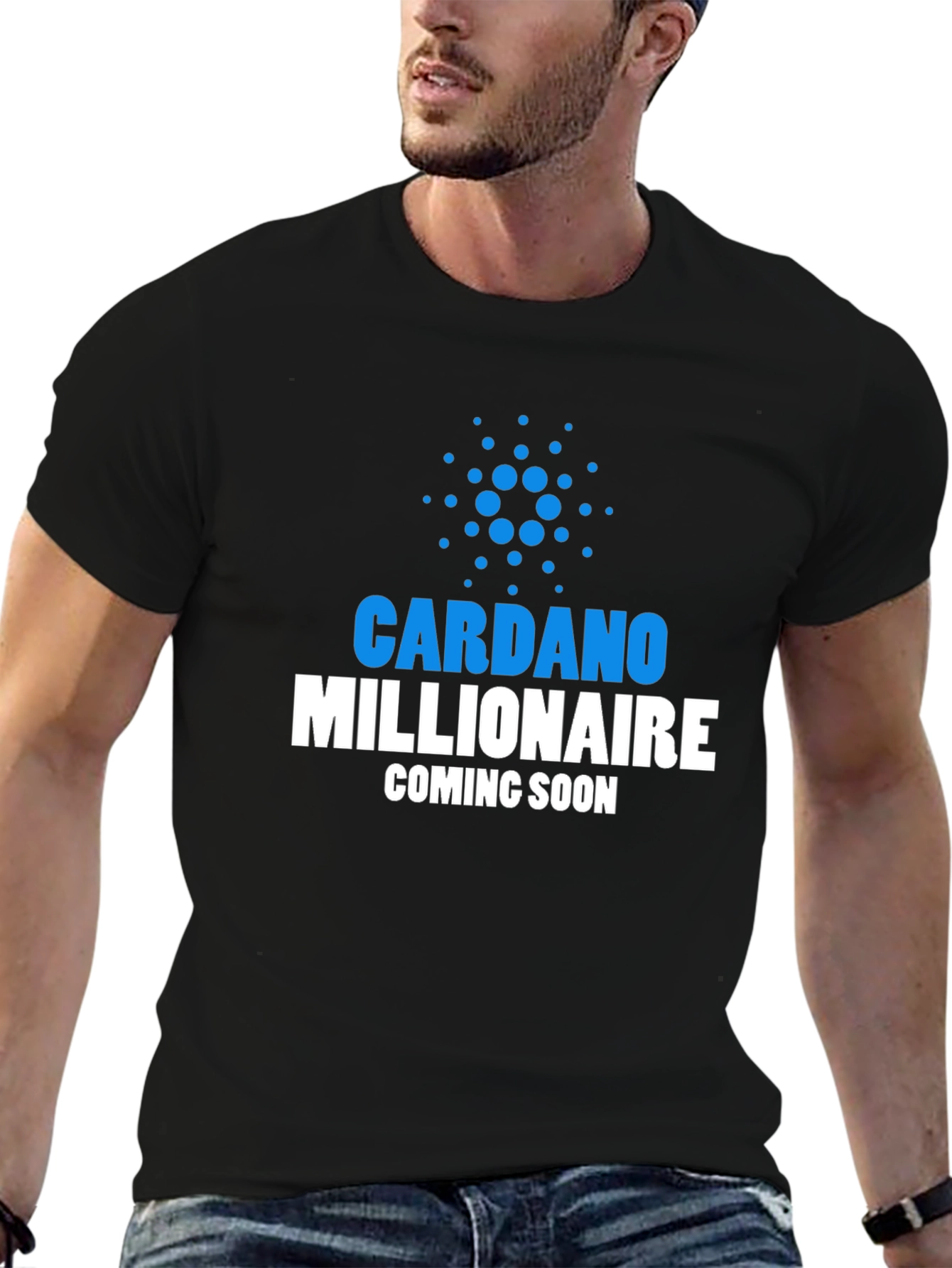 Cardano Millionaire Black T-Shirt - Crypto HODL