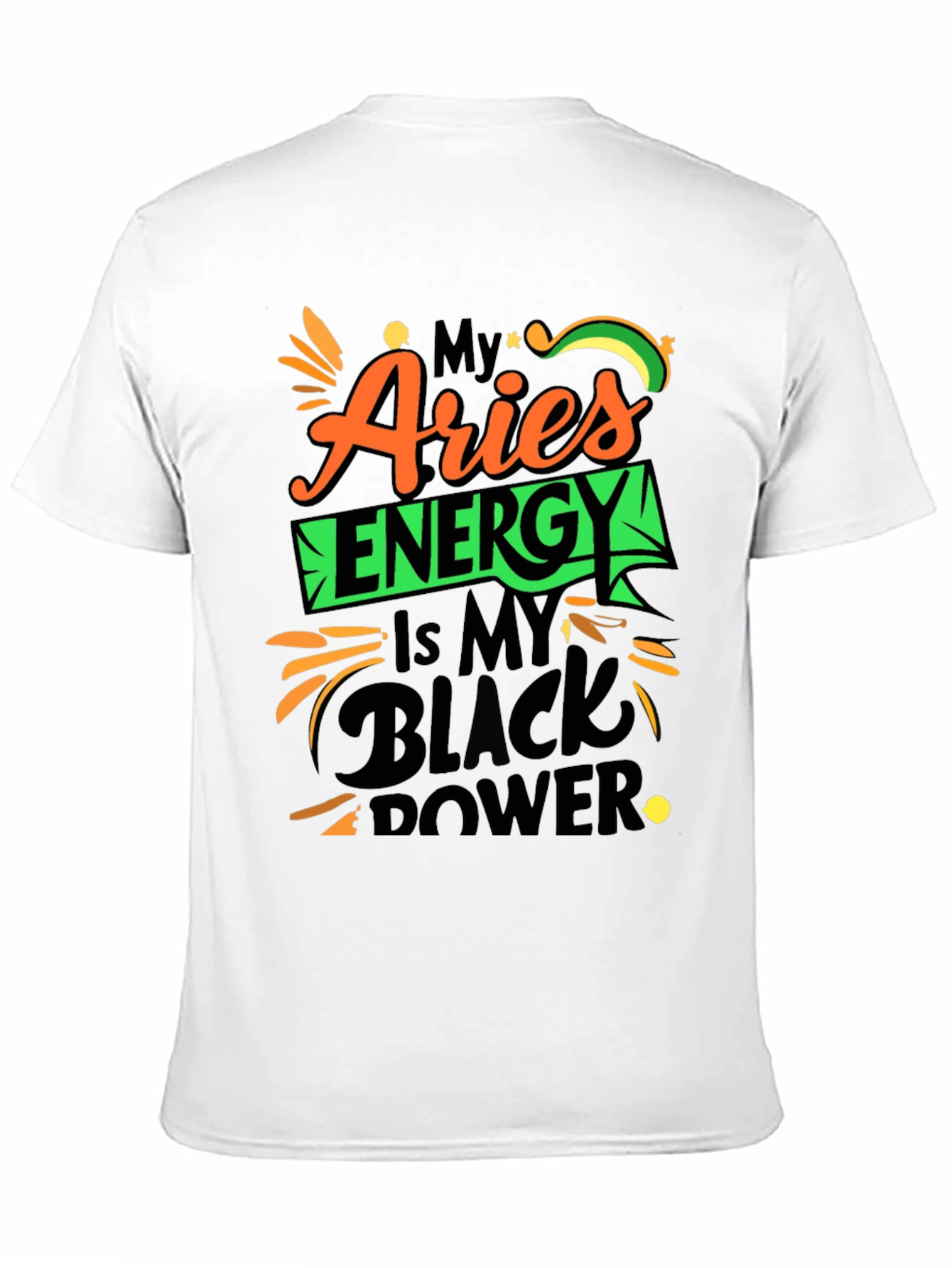 Aries Energy Black Power T-Shirt