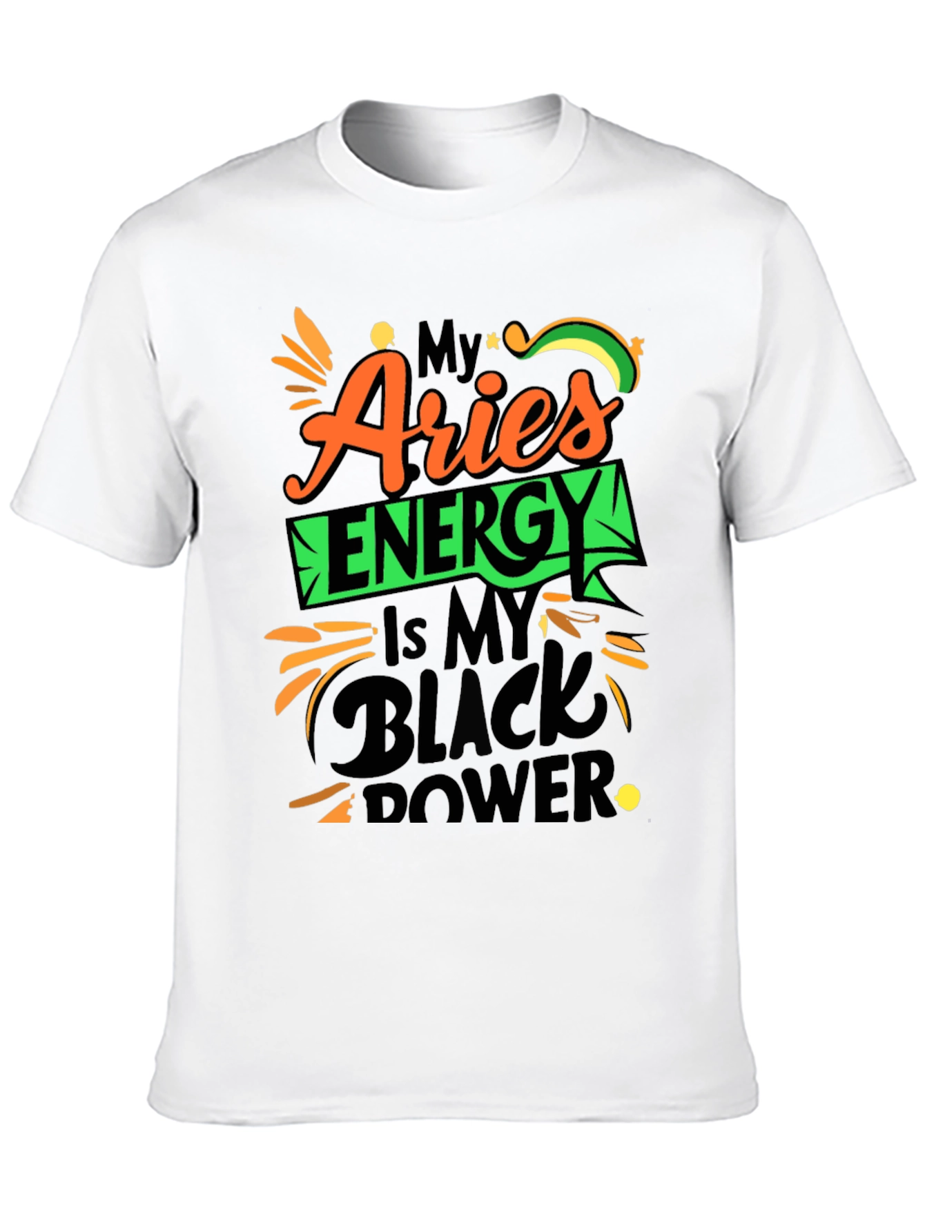 Aries Energy Black Power T-Shirt