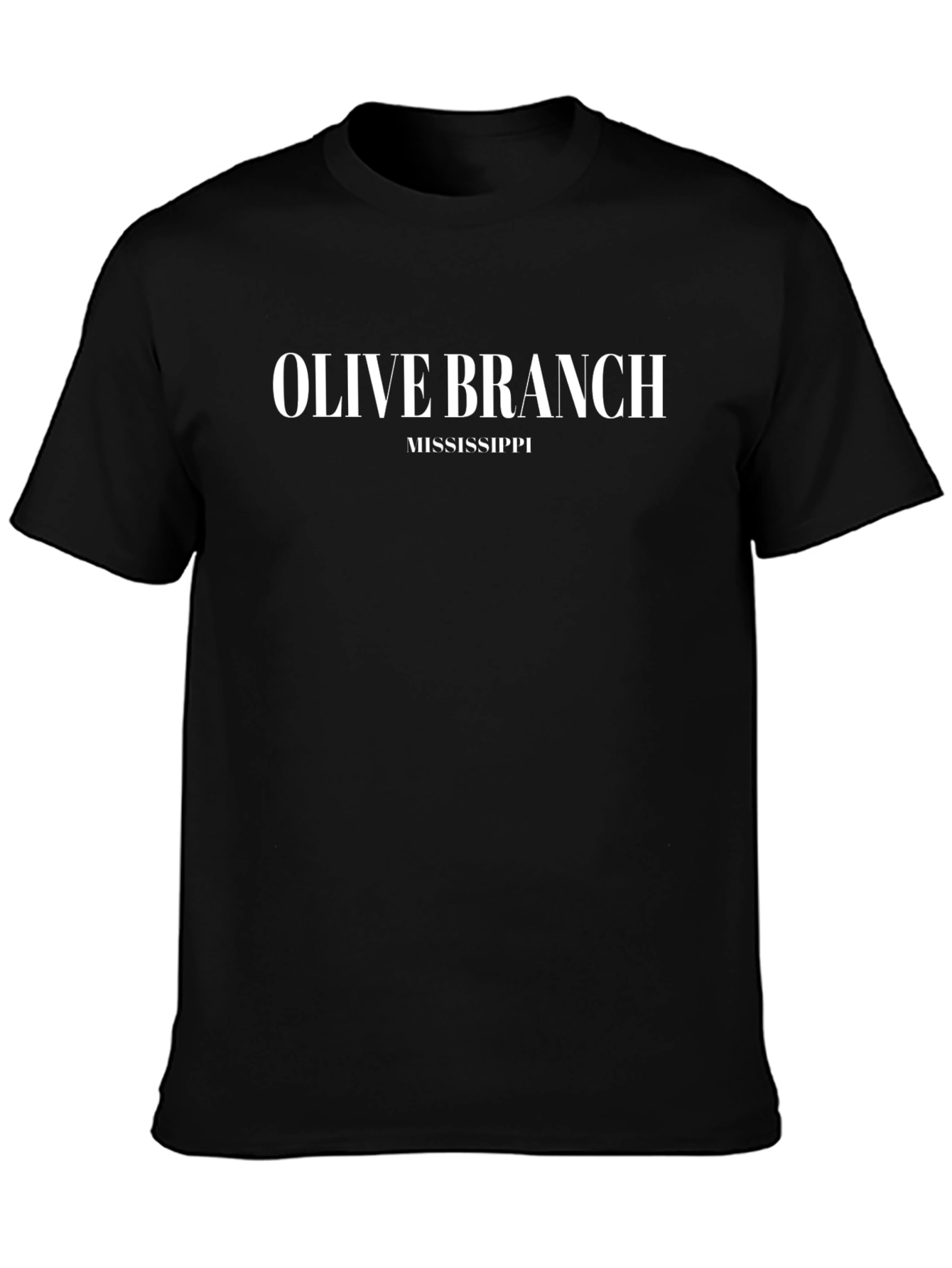 Olive Branch Mississippi Black Graphic T-Shirt