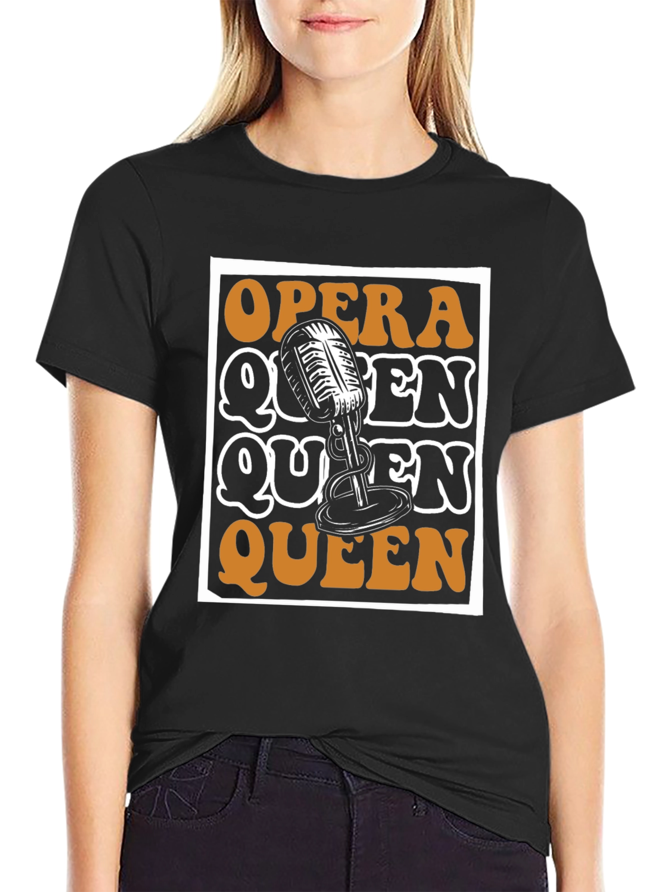 Opera Queen Microphone Graphic Tee
