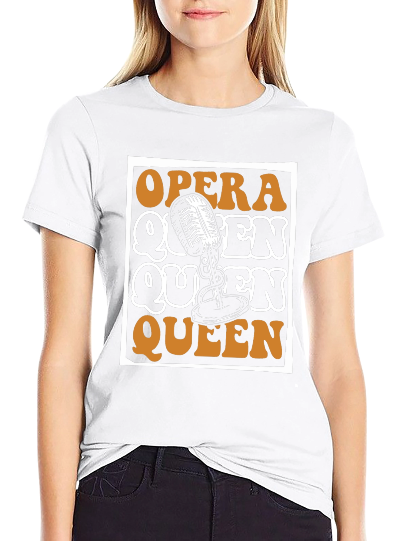 Opera Queen Microphone Graphic Tee