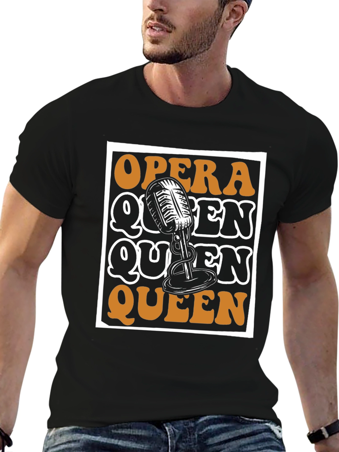 Opera Queen Microphone Graphic Tee