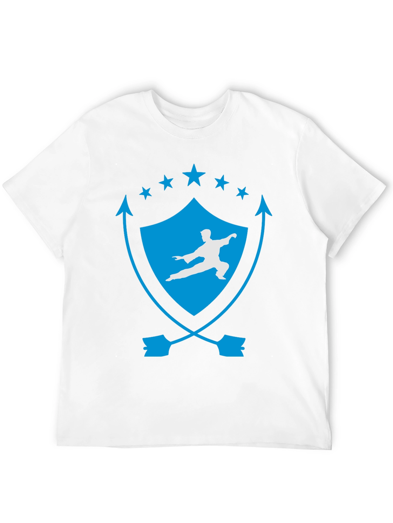 Martial Arts Black Tee - Kung Fu Shield Design