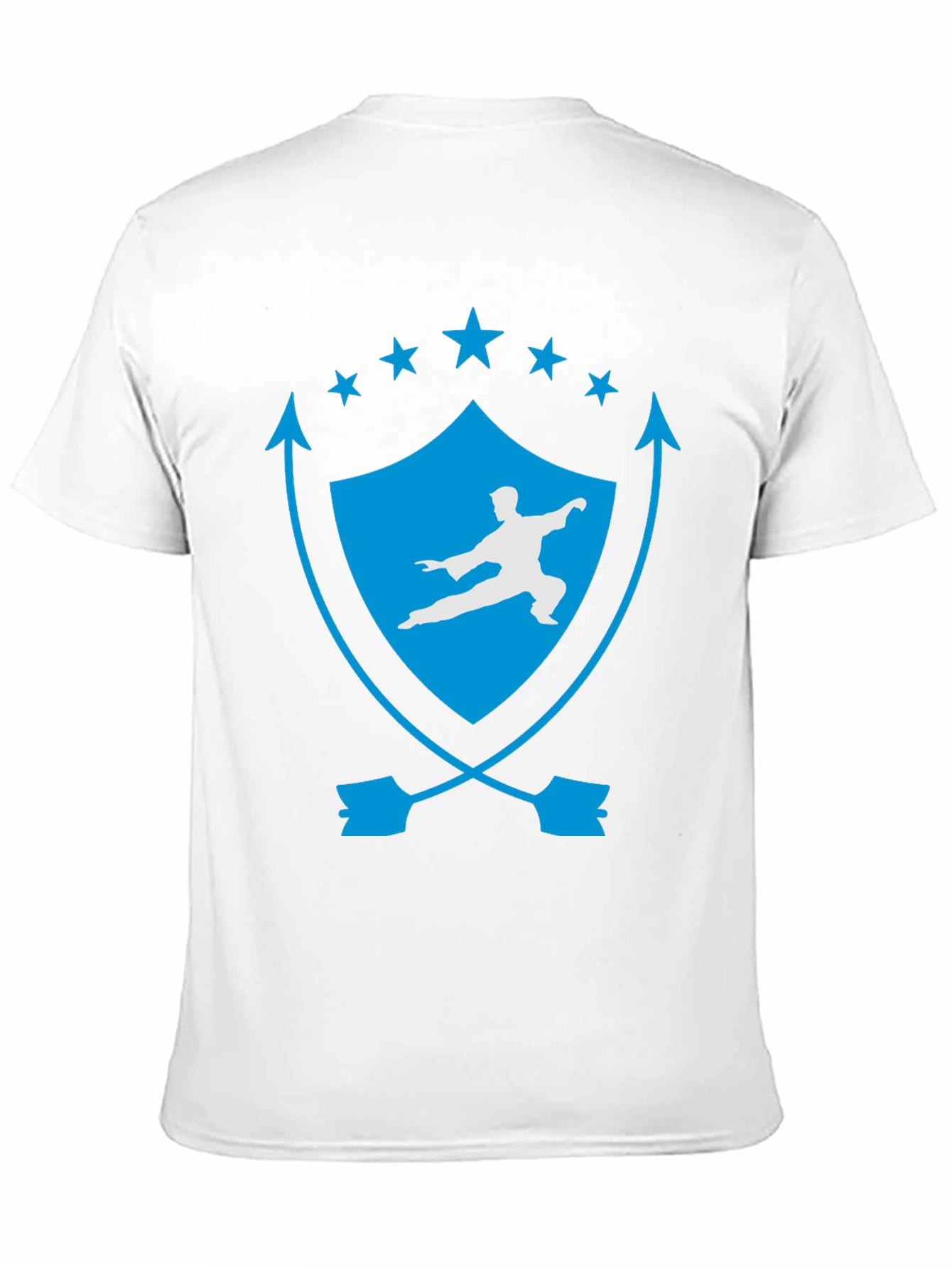 Martial Arts Black Tee - Kung Fu Shield Design