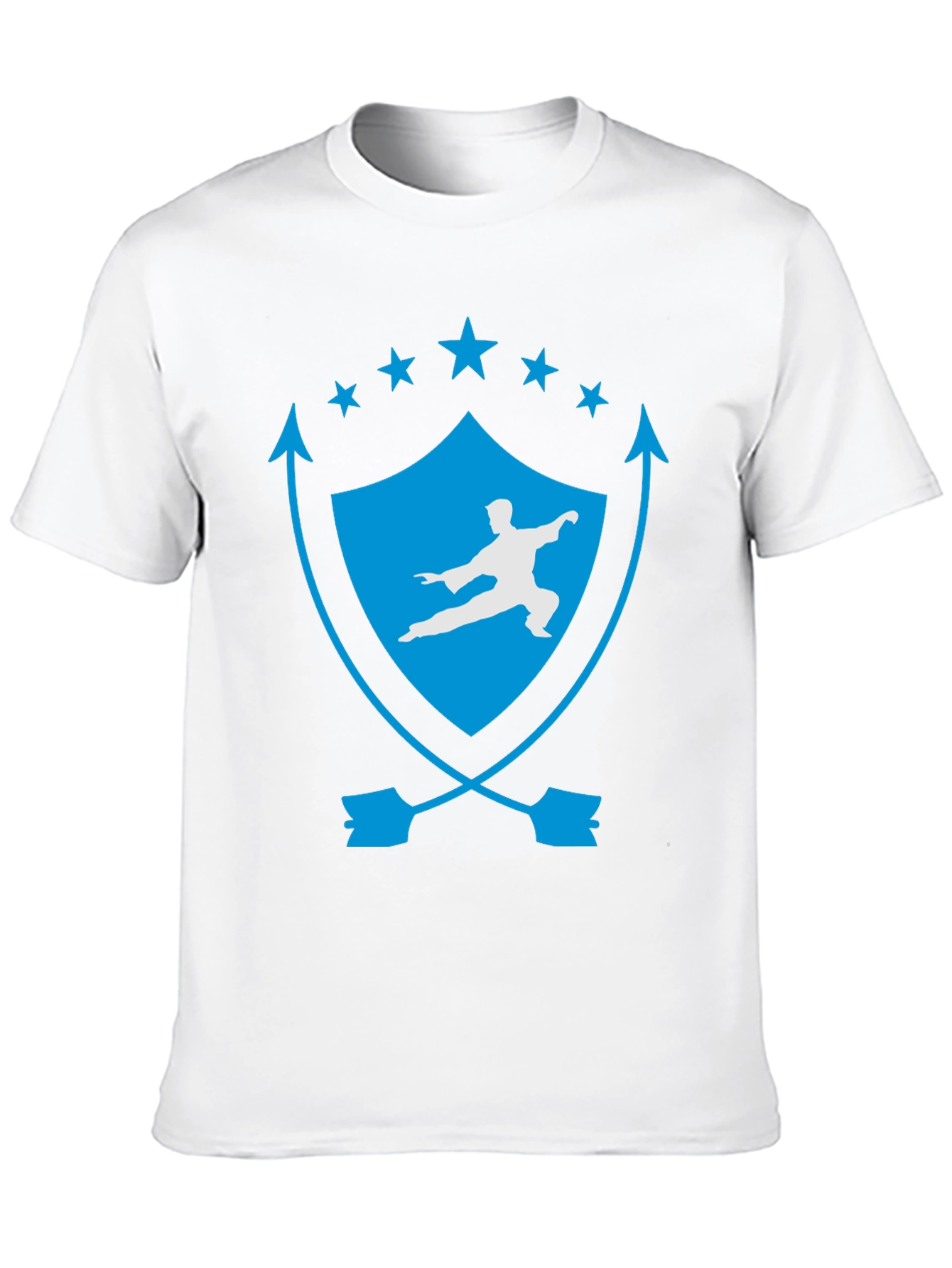 Martial Arts Black Tee - Kung Fu Shield Design