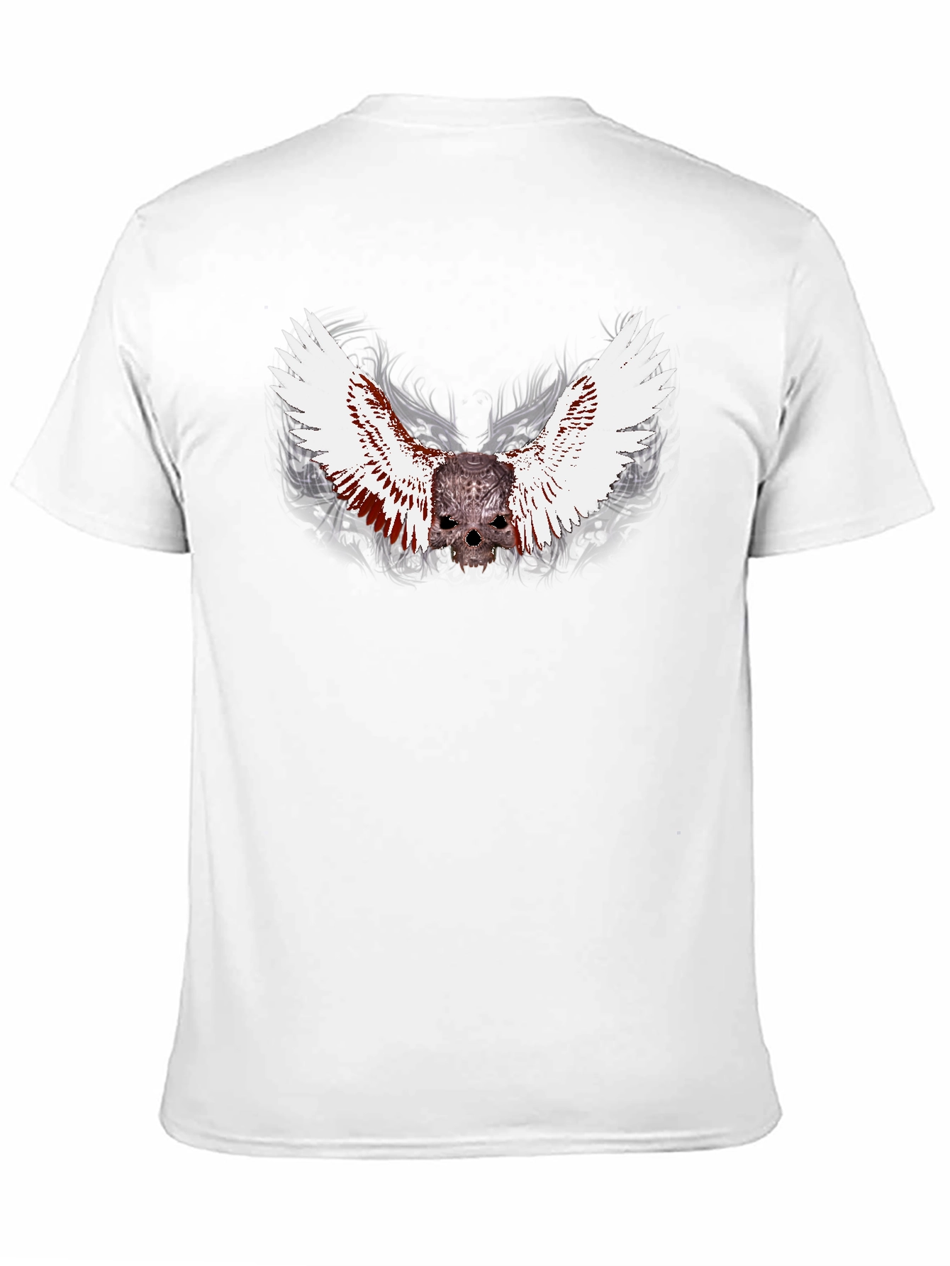 Winged Skull Graphic Black T-Shirt