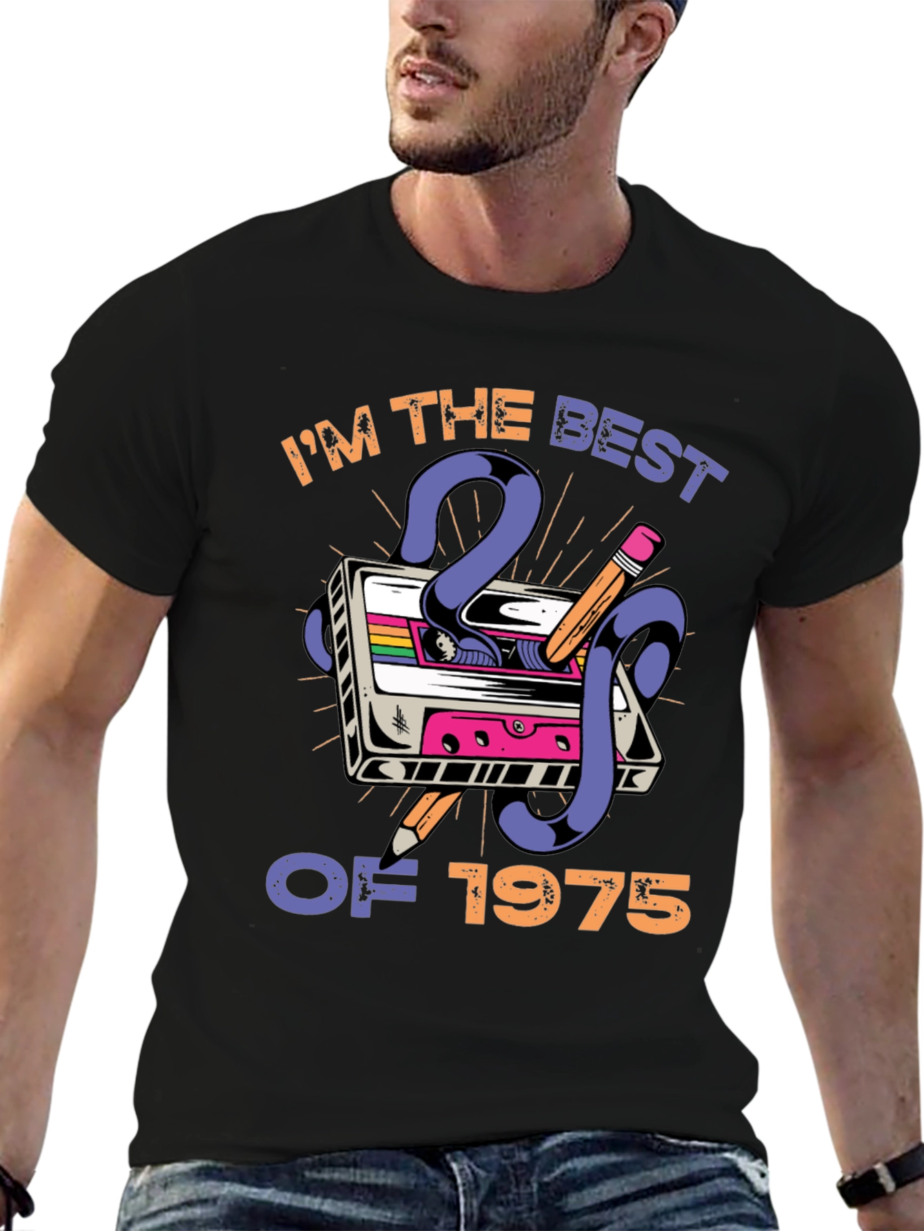 Best of 1975 Cassette Tape Graphic T-Shirt