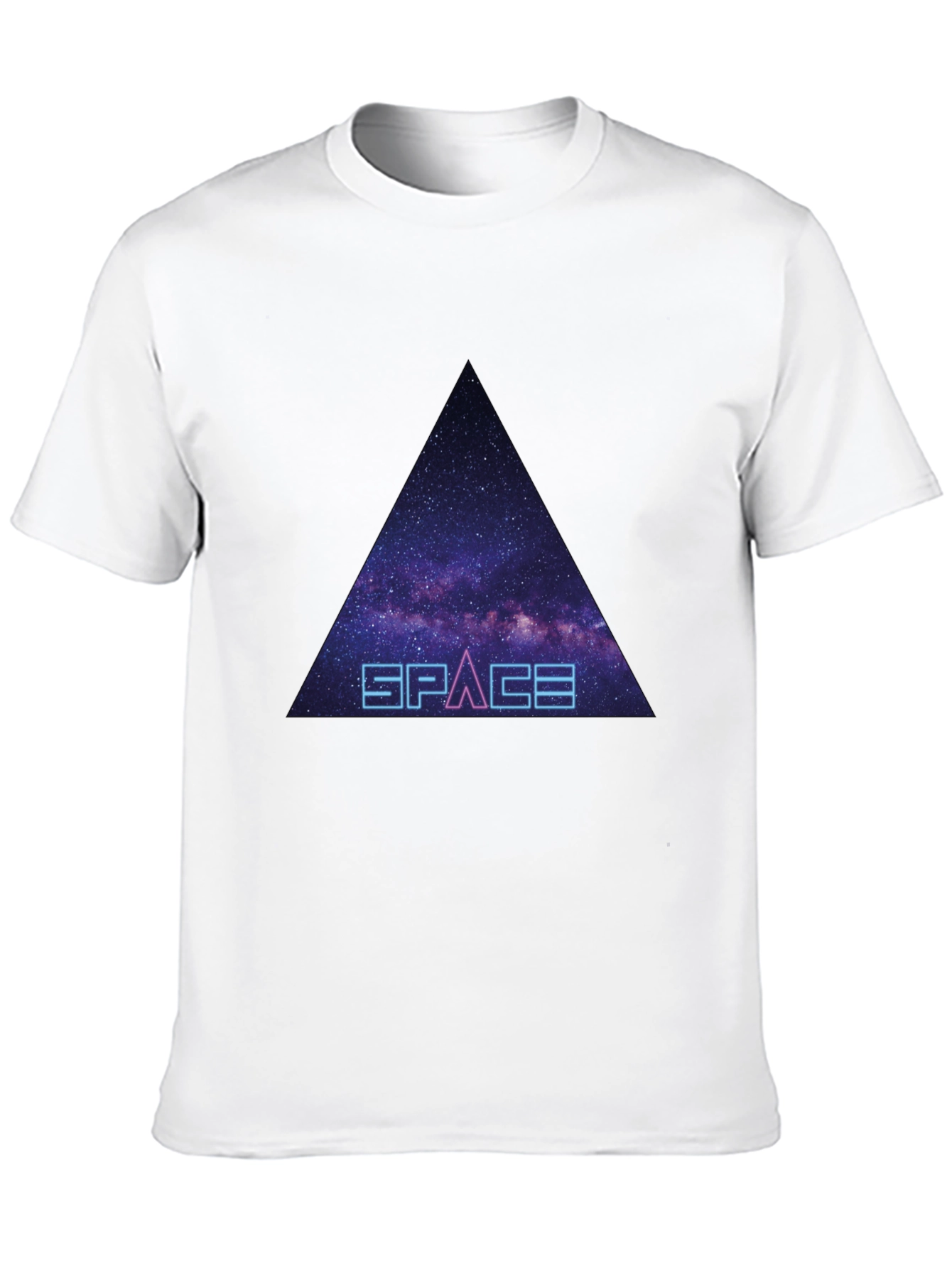 Space Galaxy Triangle Graphic Tee
