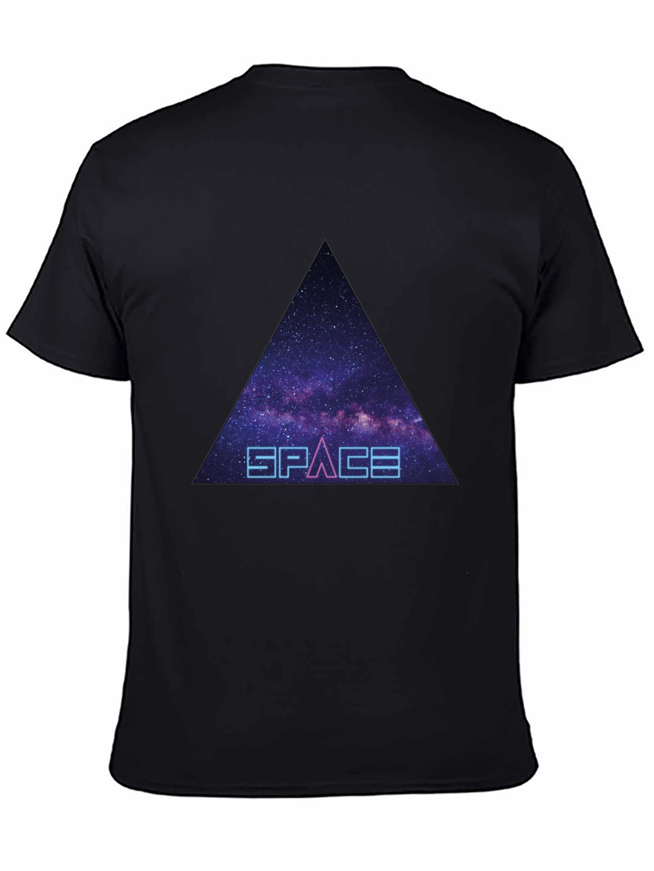 Space Galaxy Triangle Graphic Tee