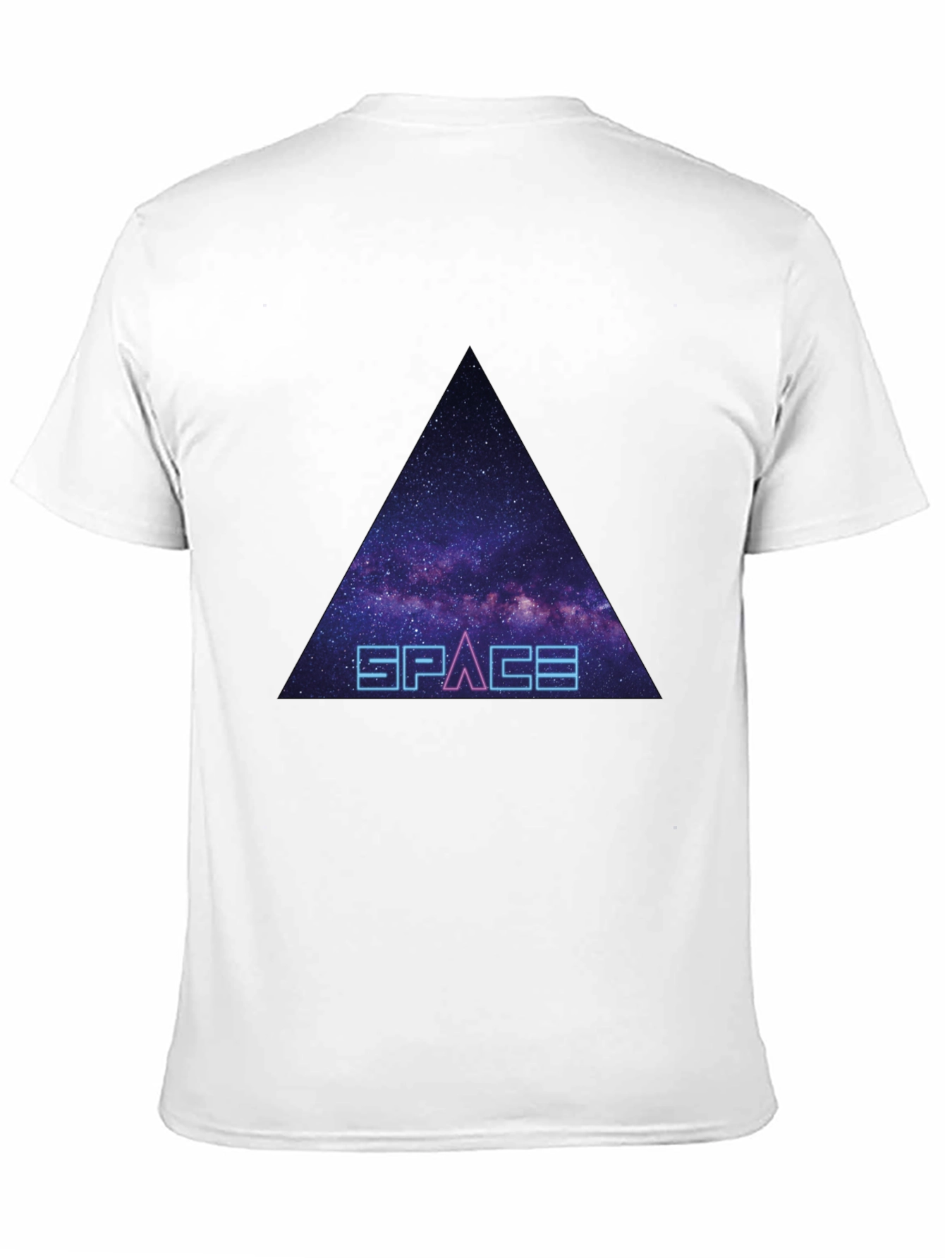 Space Galaxy Triangle Graphic Tee