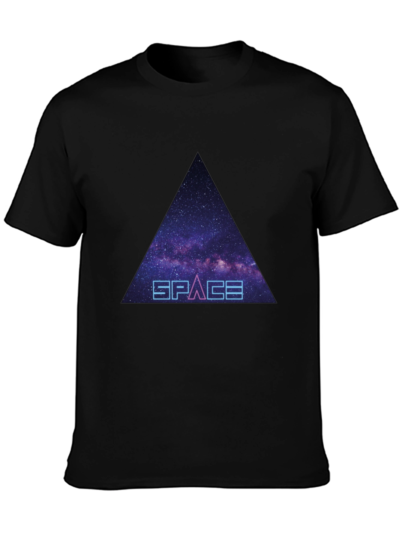 Space Galaxy Triangle Graphic Tee