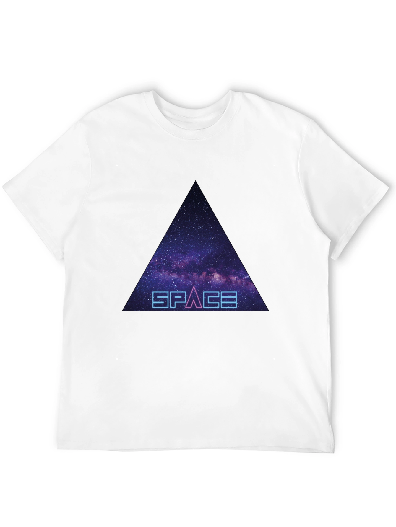 Space Galaxy Triangle Graphic Tee