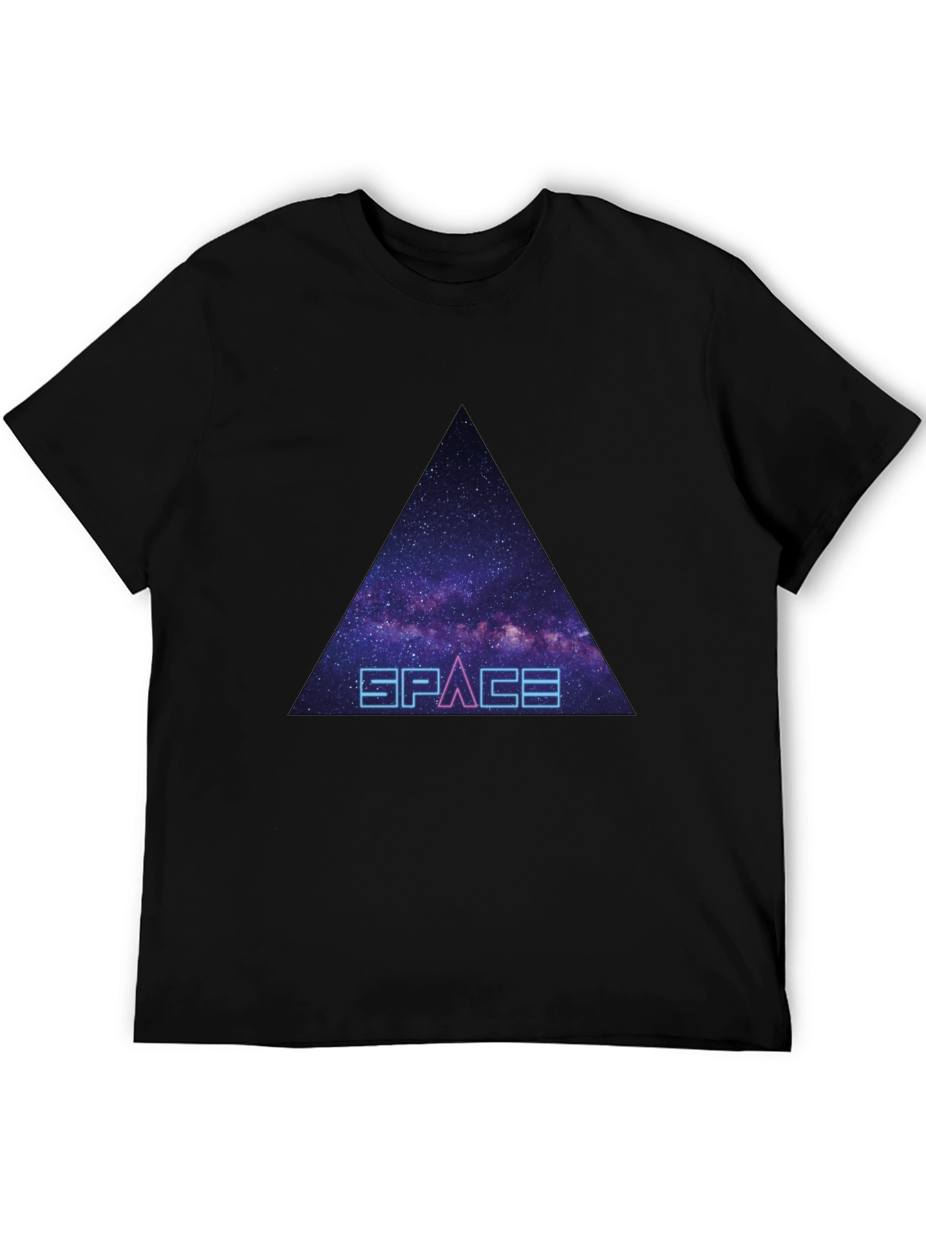 Space Galaxy Triangle Graphic Tee