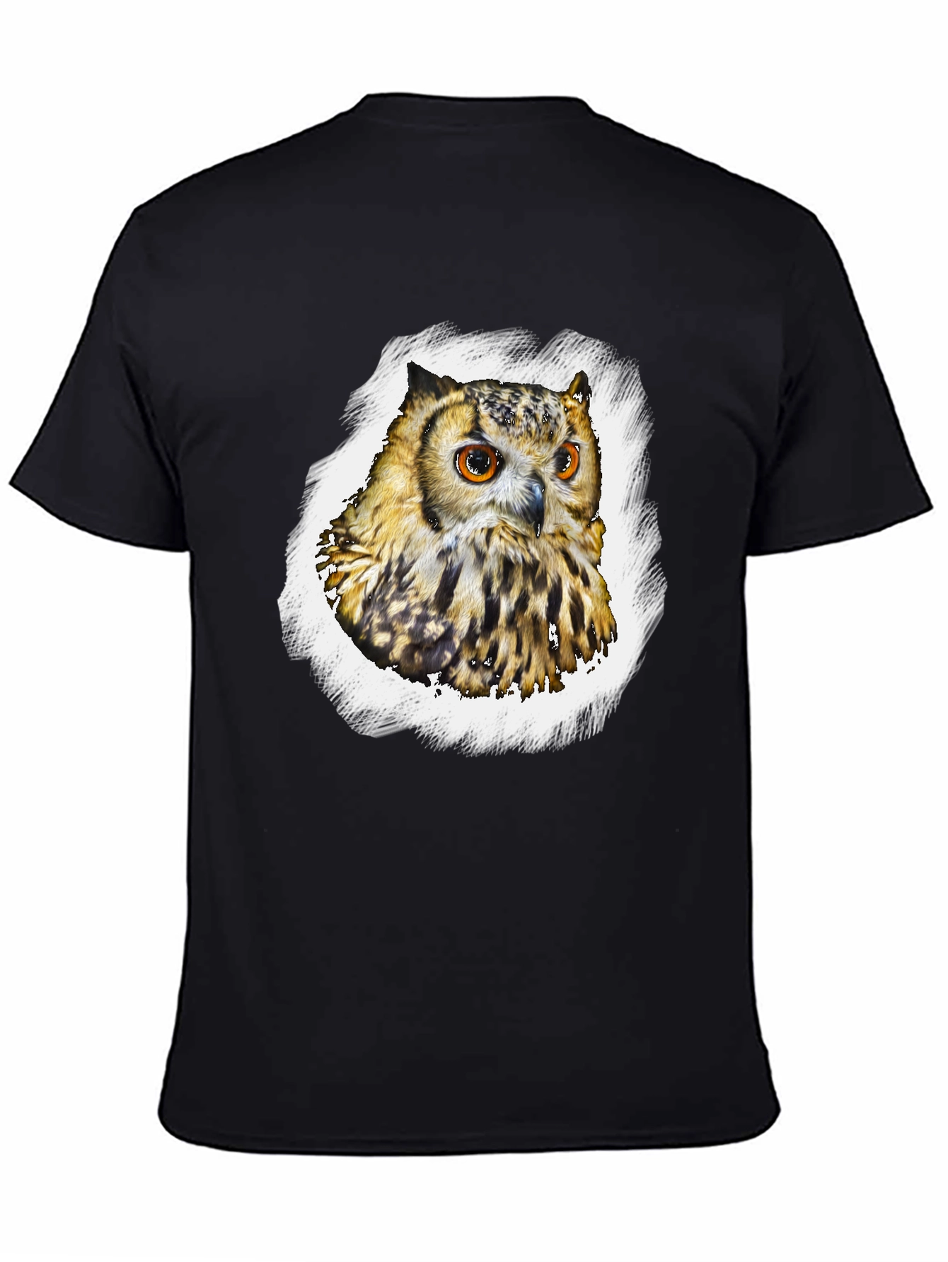 Owl Graphic T-Shirt - Mens Black Tee