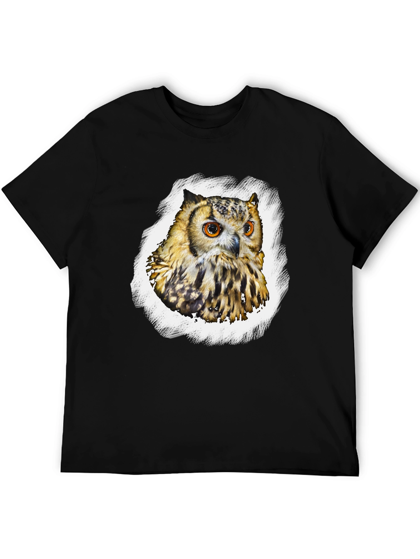 Owl Graphic T-Shirt - Mens Black Tee