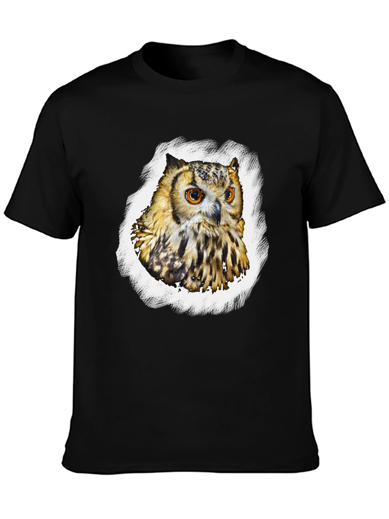 Owl Graphic T-Shirt - Mens Black Tee