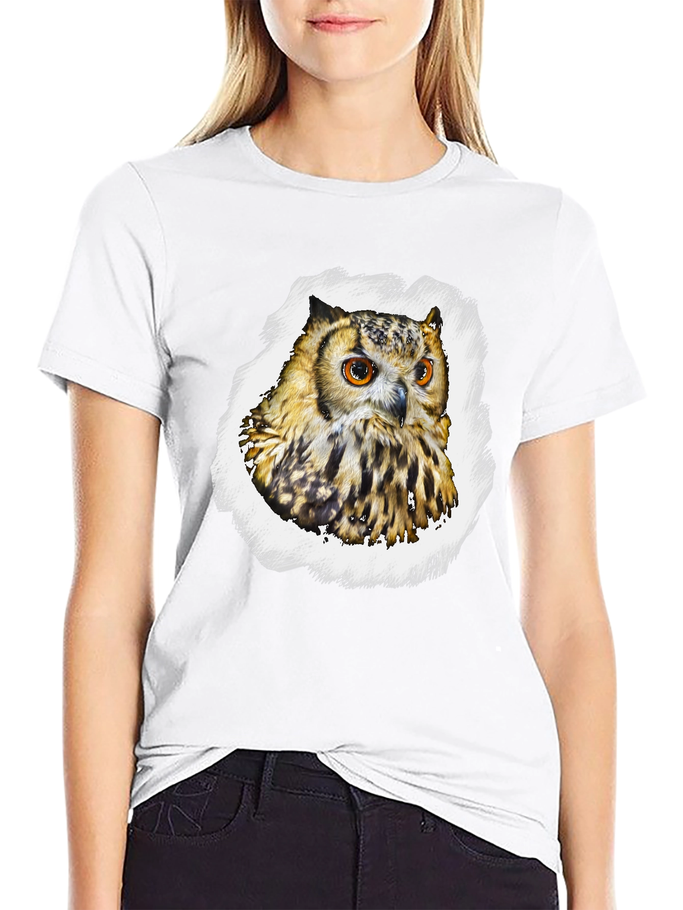 Owl Graphic T-Shirt - Mens Black Tee