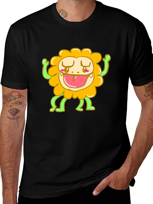 Funny Monster Graphic Tee - Black T-Shirt