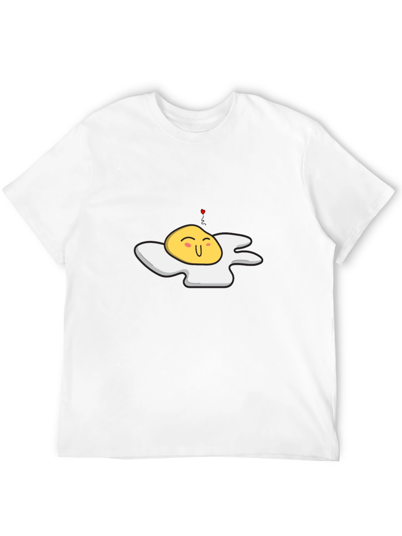 Sunny Side Up Egg Graphic Tee - Black T-Shirt