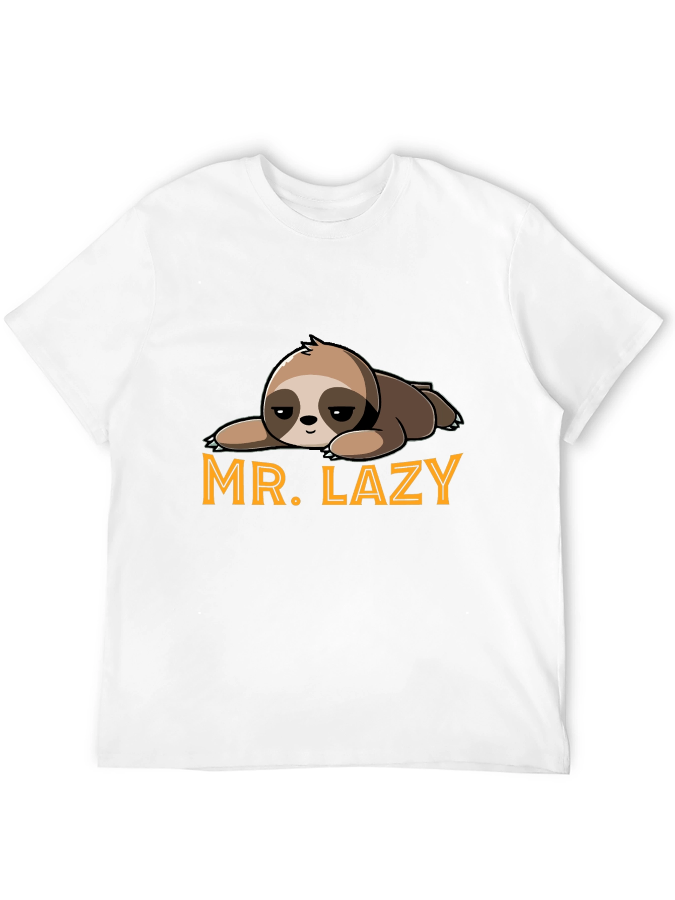 Mr. Lazy Sloth Graphic Tee - Relaxed Fit