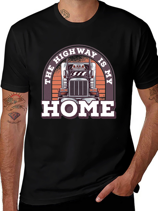 Highway Is My Home Trucker T-Shirt