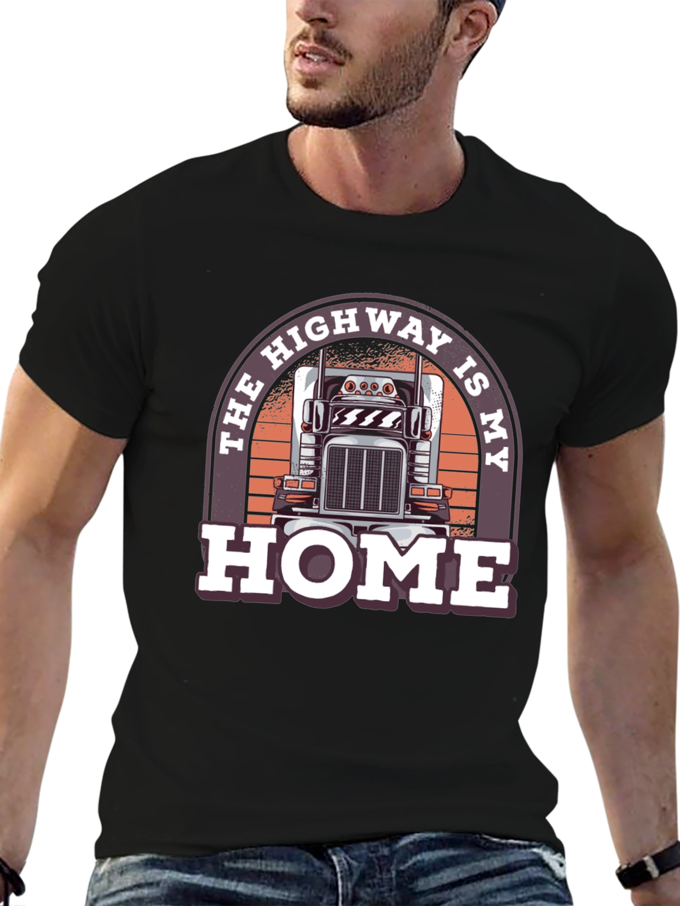 Highway Is My Home Trucker T-Shirt