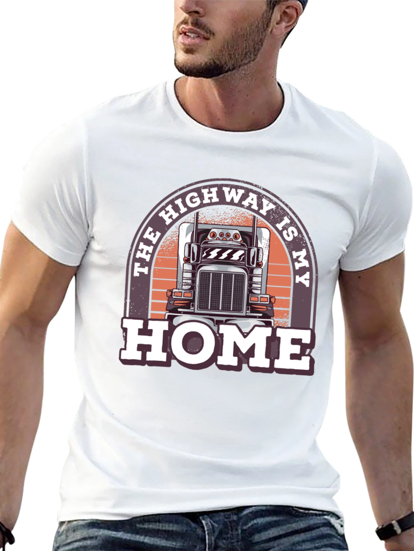 Highway Is My Home Trucker T-Shirt