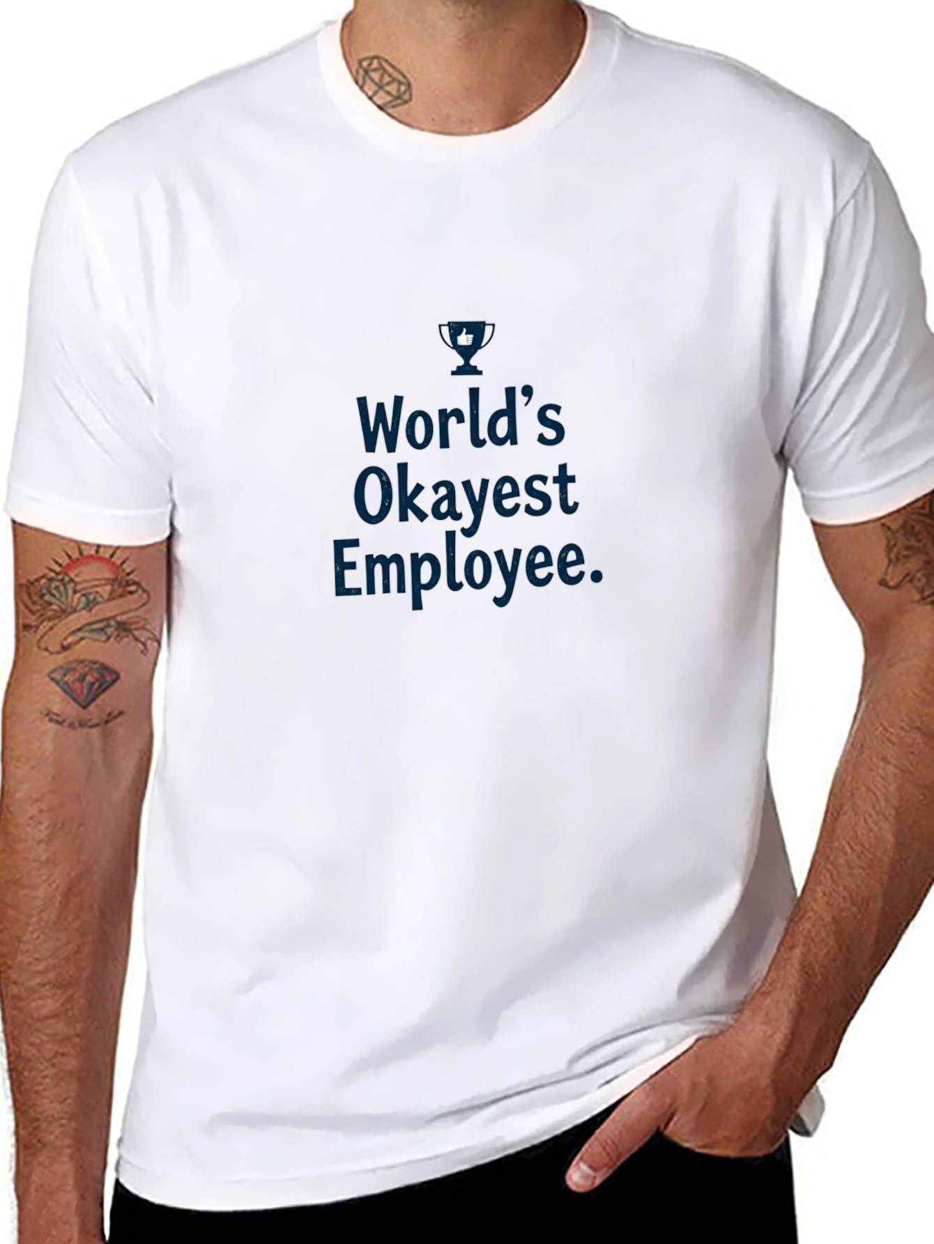 Worlds Okayest Employee Graphic Tee