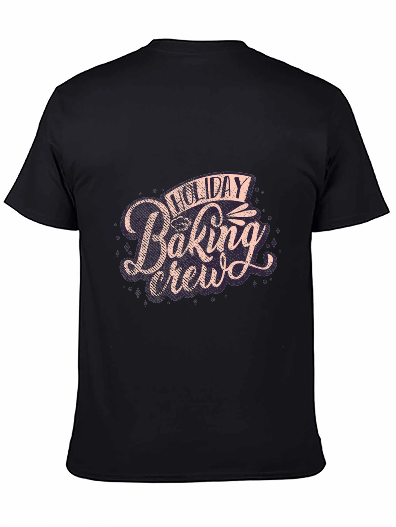Holiday Baking Crew Graphic Tee - Black