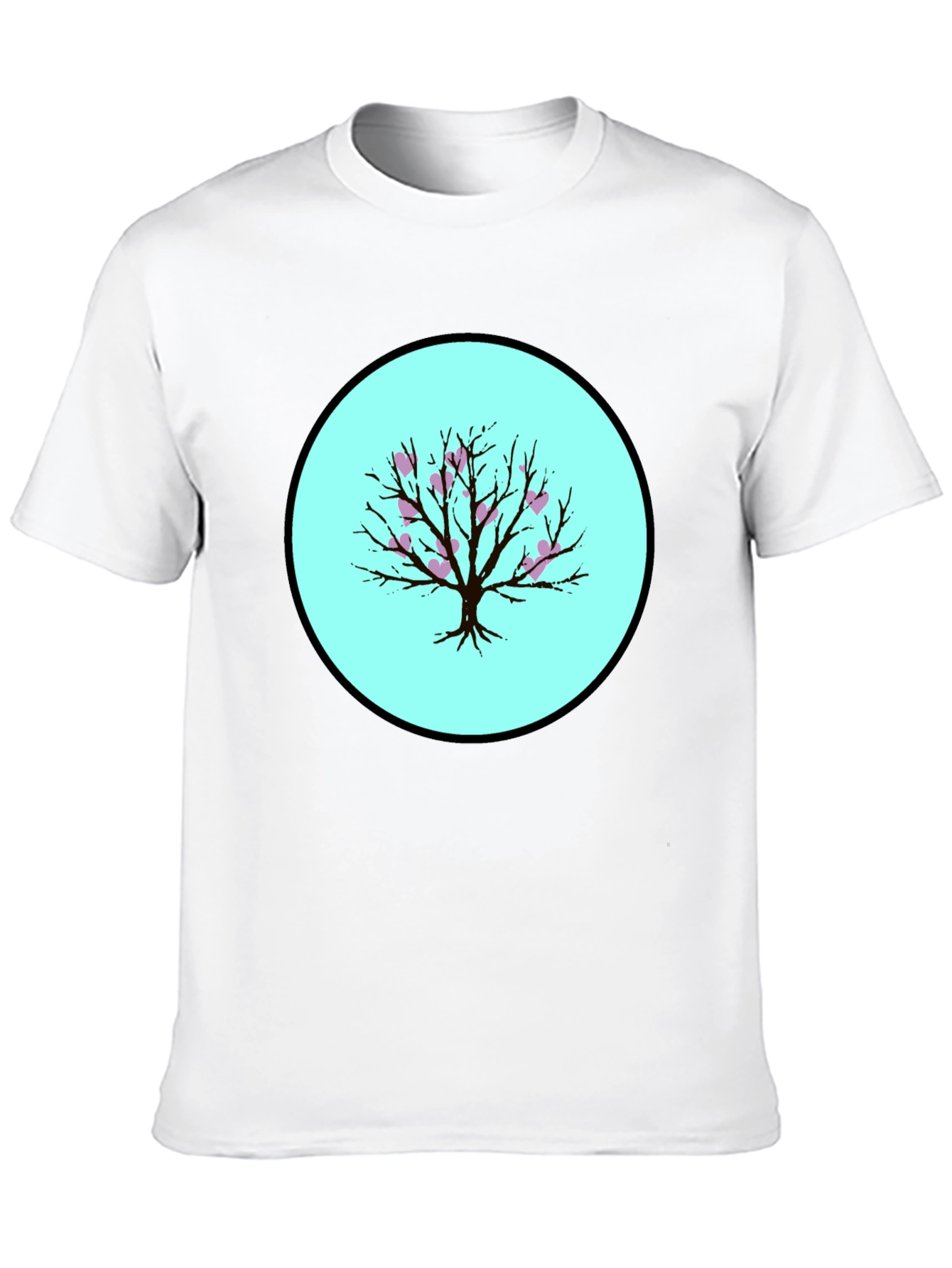 Heart Tree Black T-Shirt - Stylish Graphic Tee