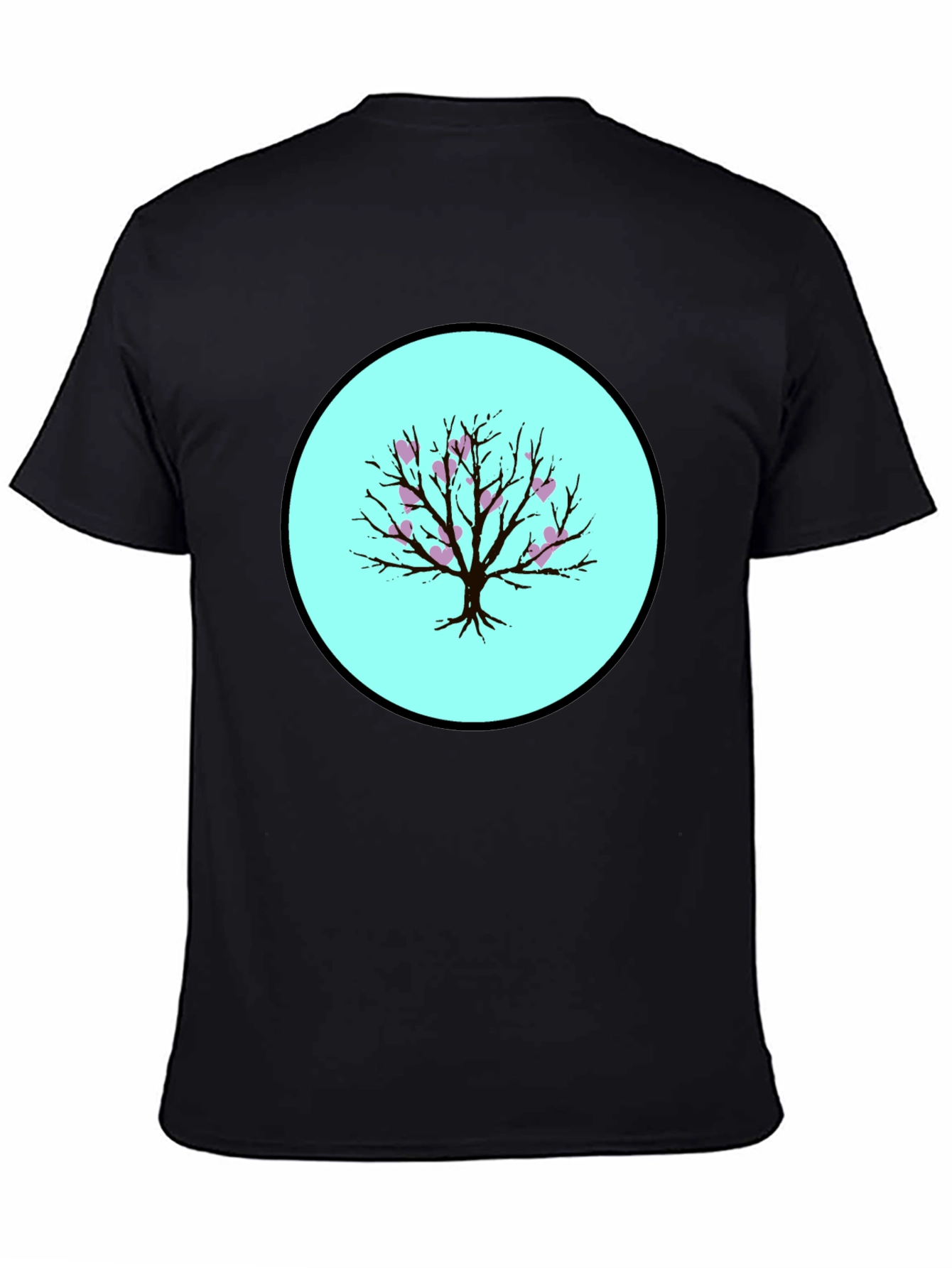 Heart Tree Black T-Shirt - Stylish Graphic Tee
