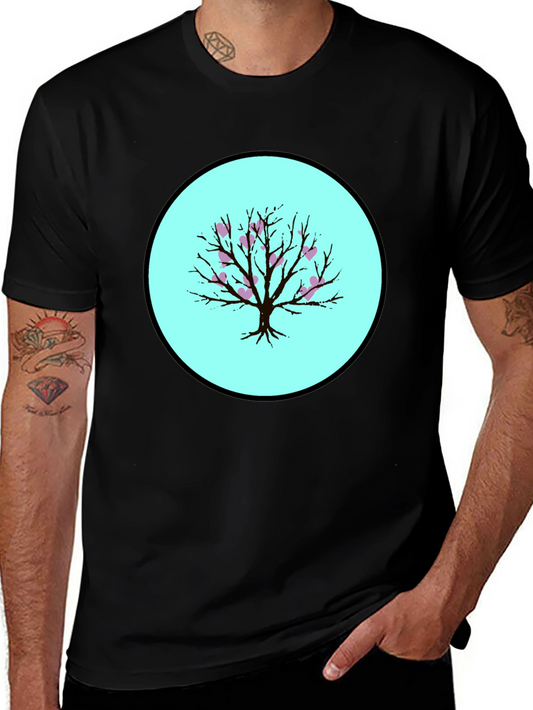 Heart Tree Black T-Shirt - Stylish Graphic Tee