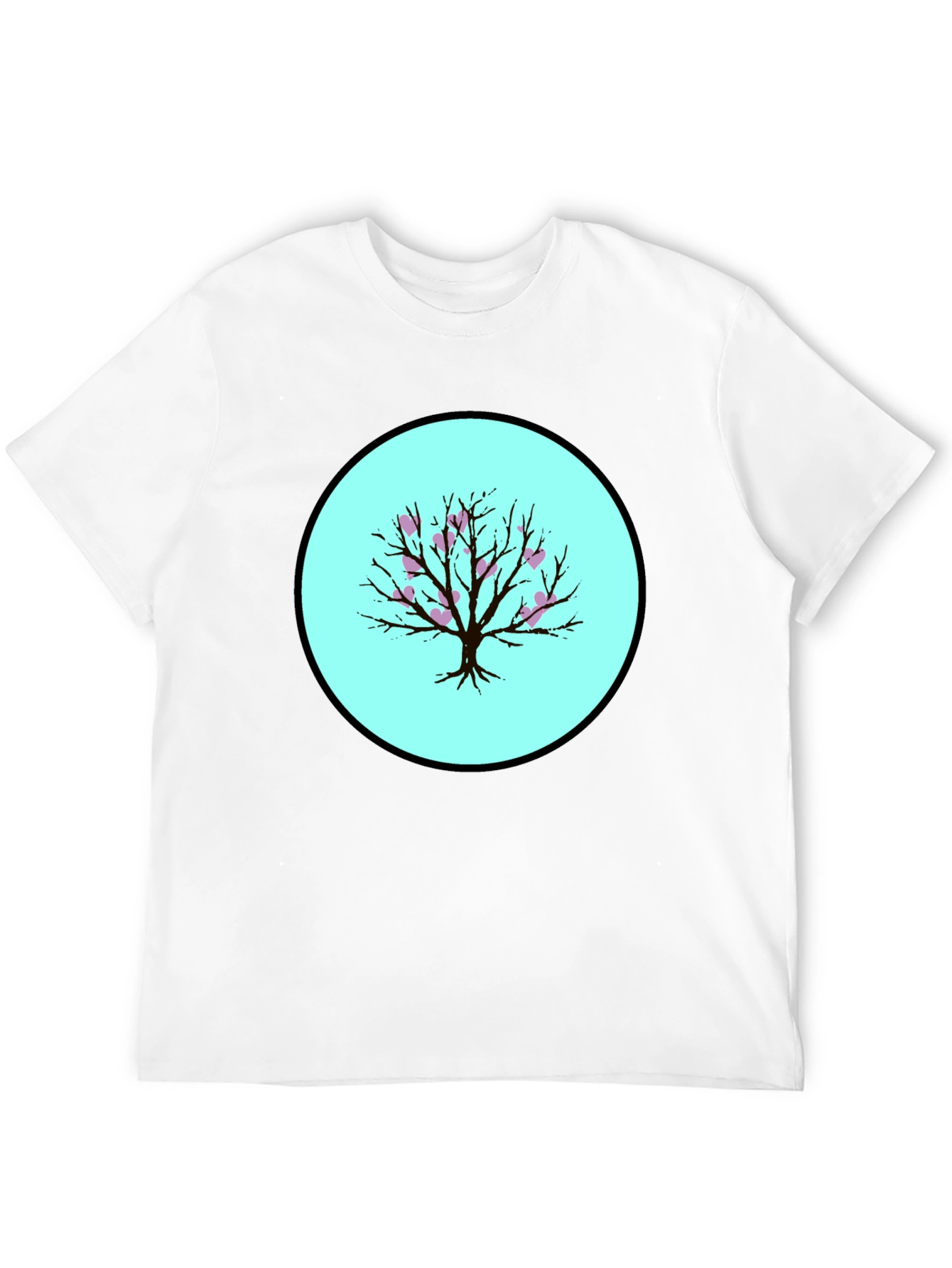 Heart Tree Black T-Shirt - Stylish Graphic Tee