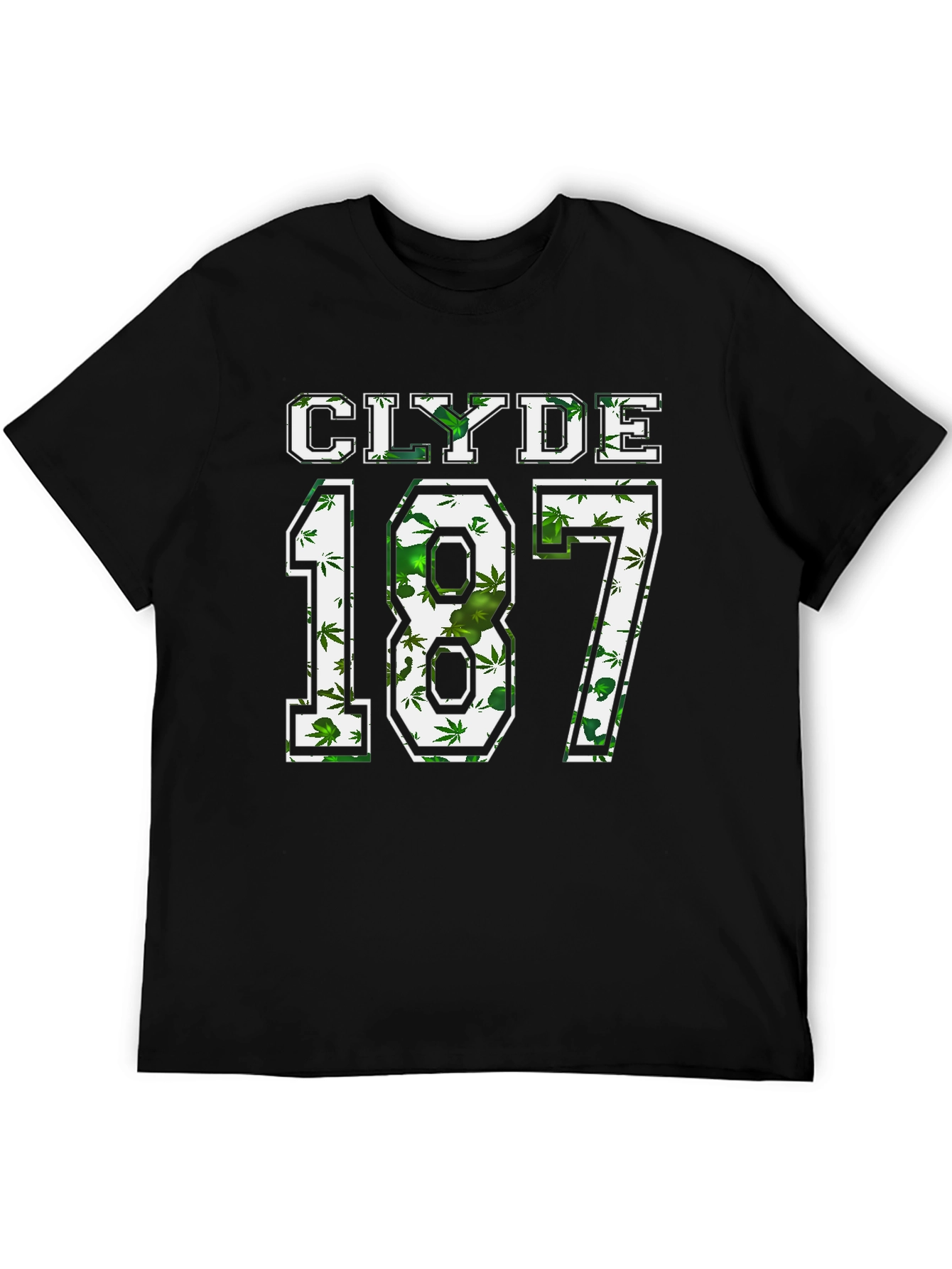 Clyde 187 Graphic T-Shirt Black Cotton Blend Tee