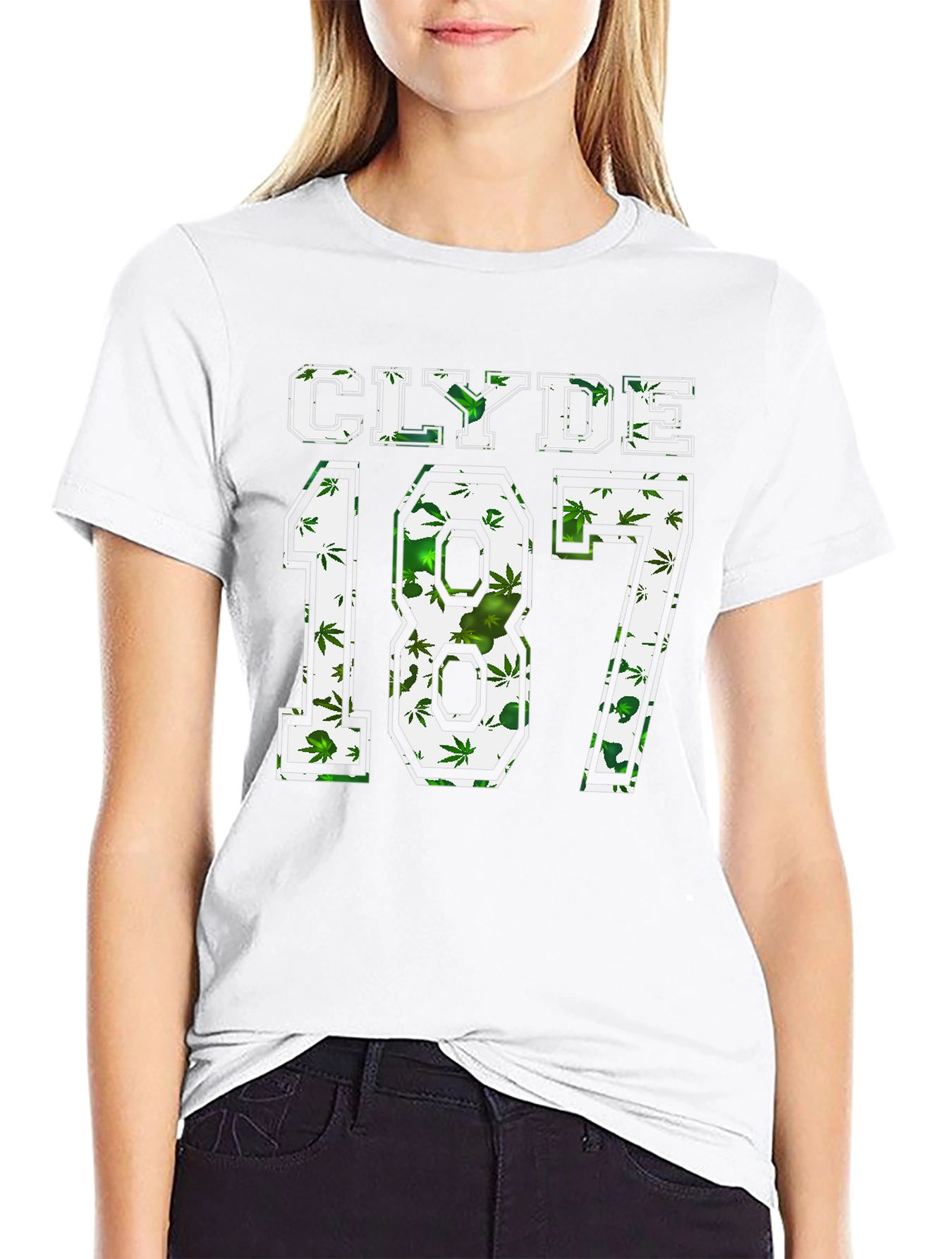 Clyde 187 Graphic T-Shirt Black Cotton Blend Tee