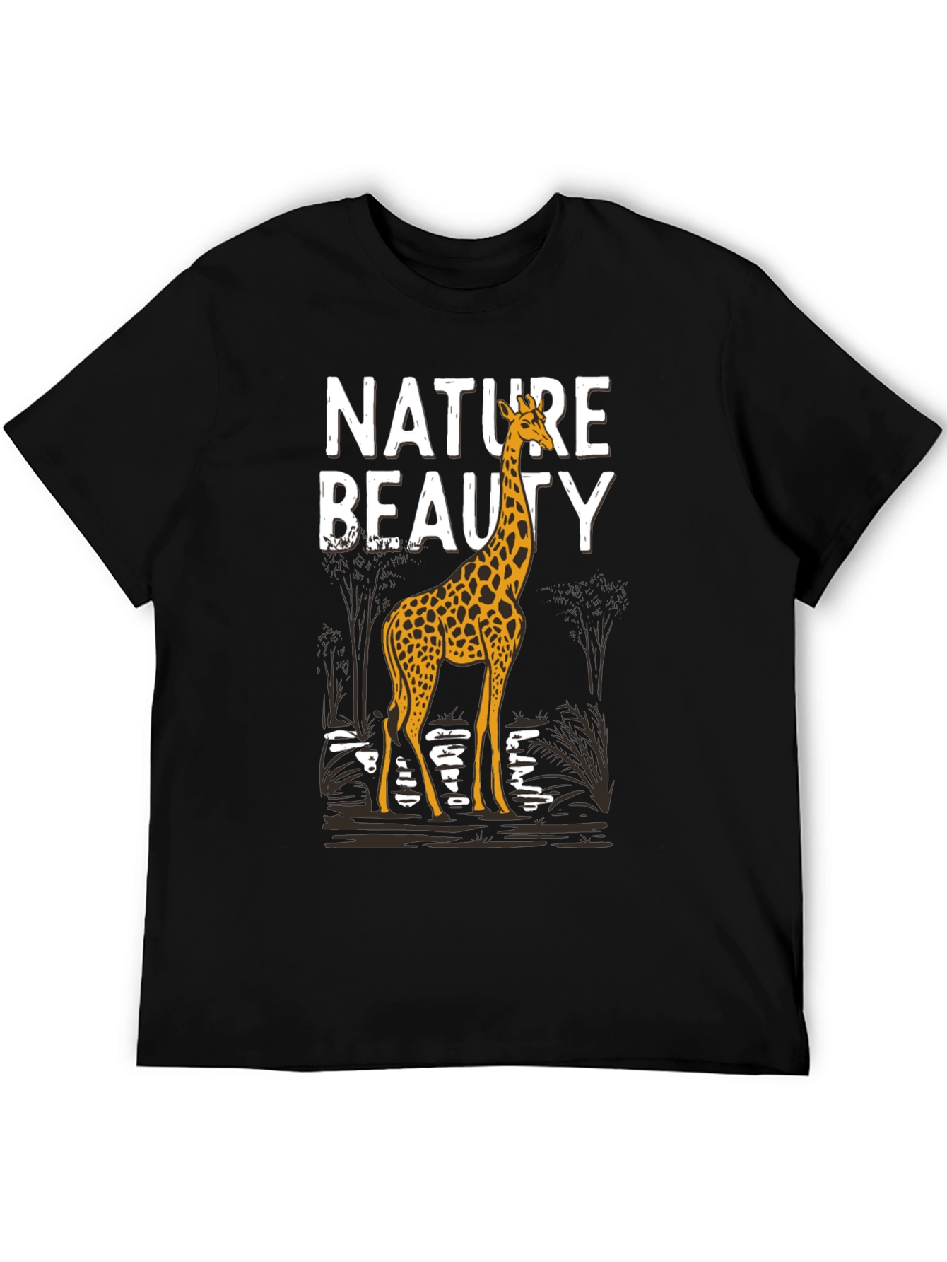 Nature Beauty Giraffe Graphic Tee