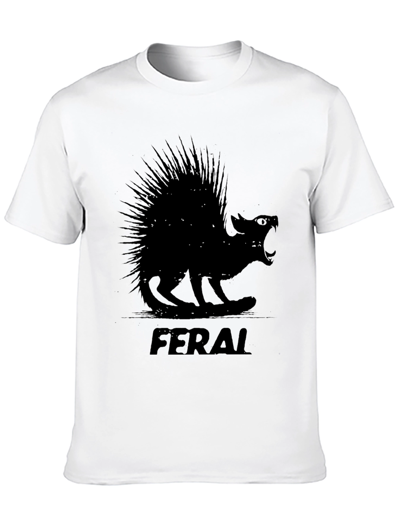 Feral Porcupine Graphic Tee - Black