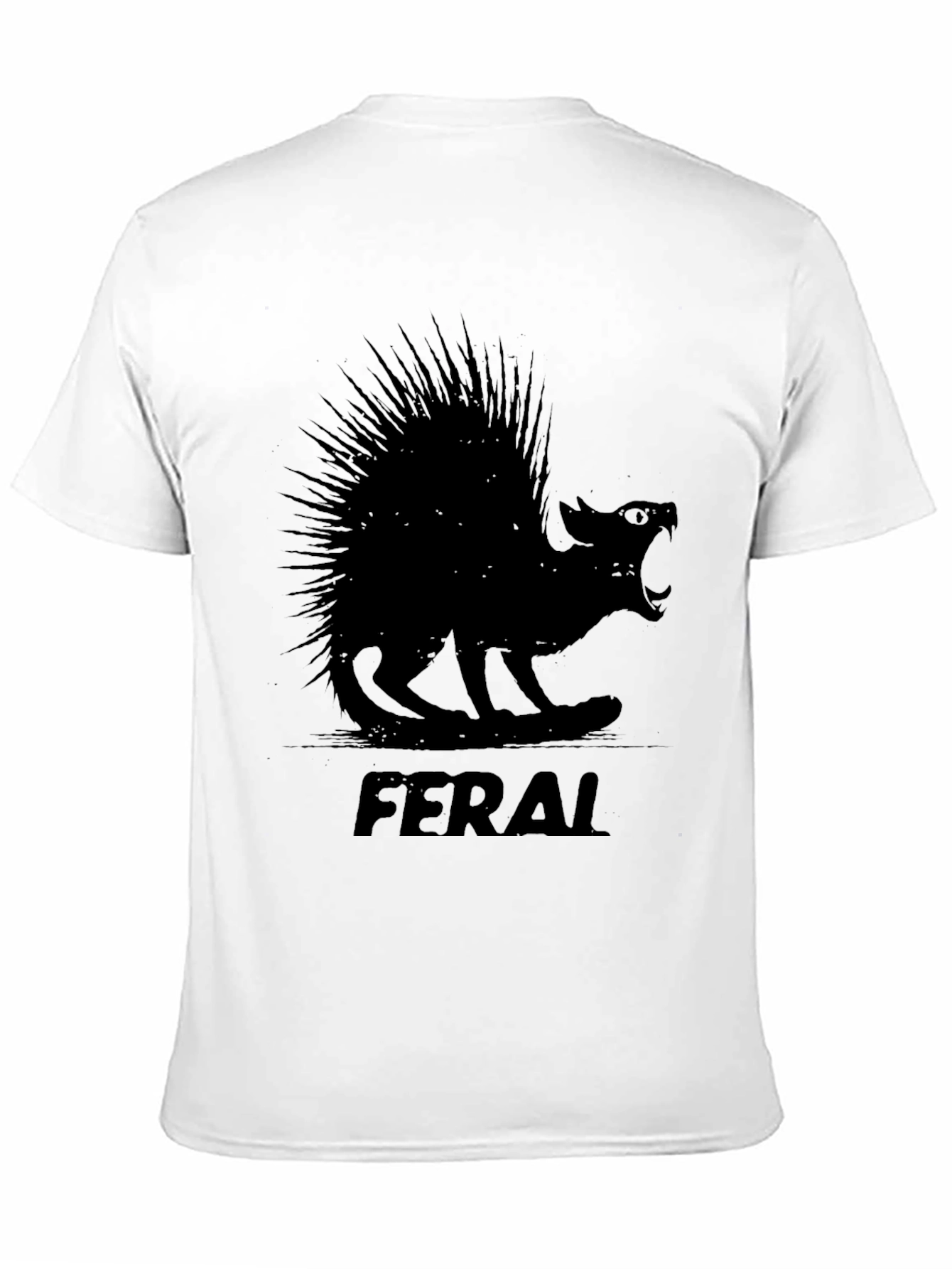 Feral Porcupine Graphic Tee - Black