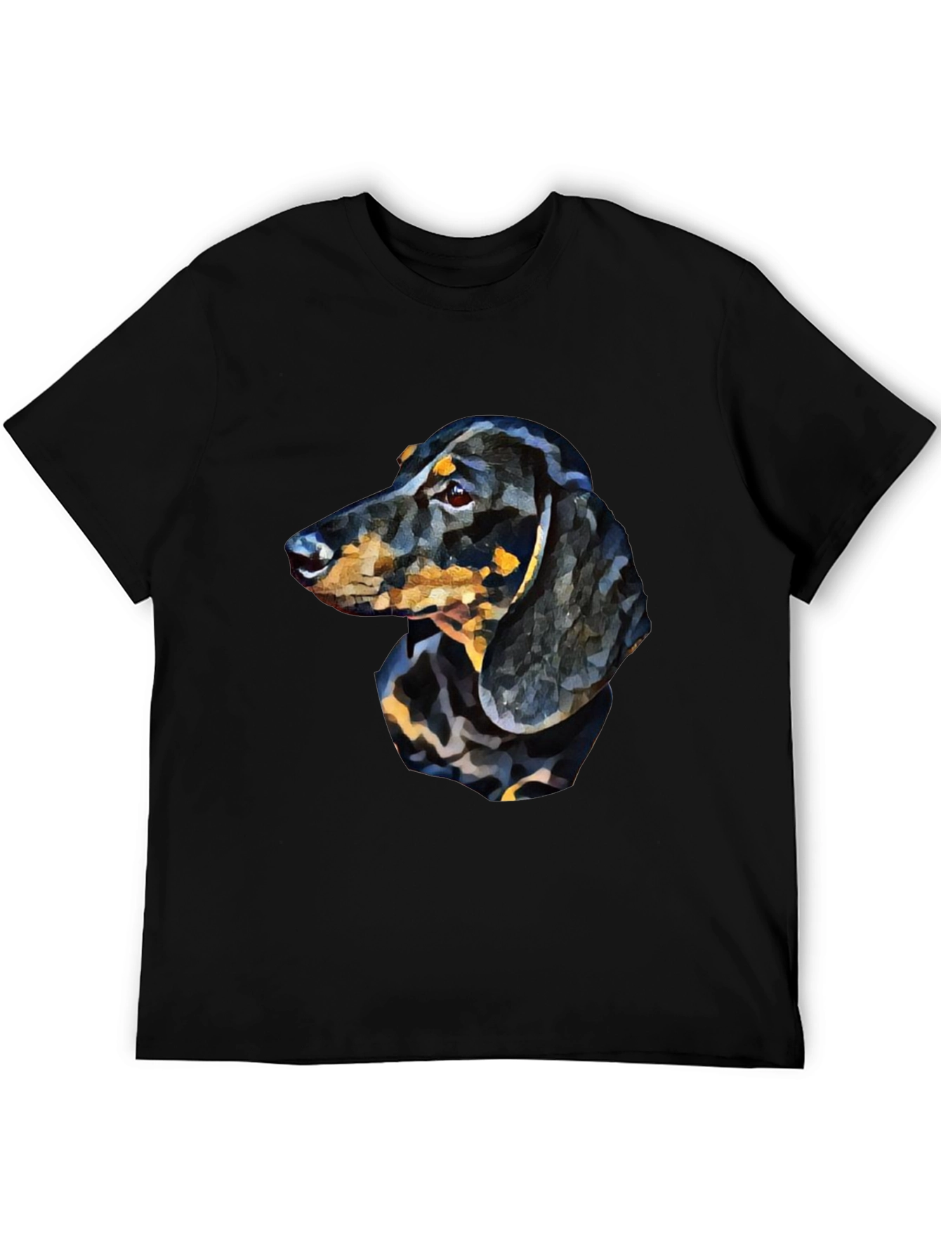 Dachshund Dog Graphic T-Shirt - Black