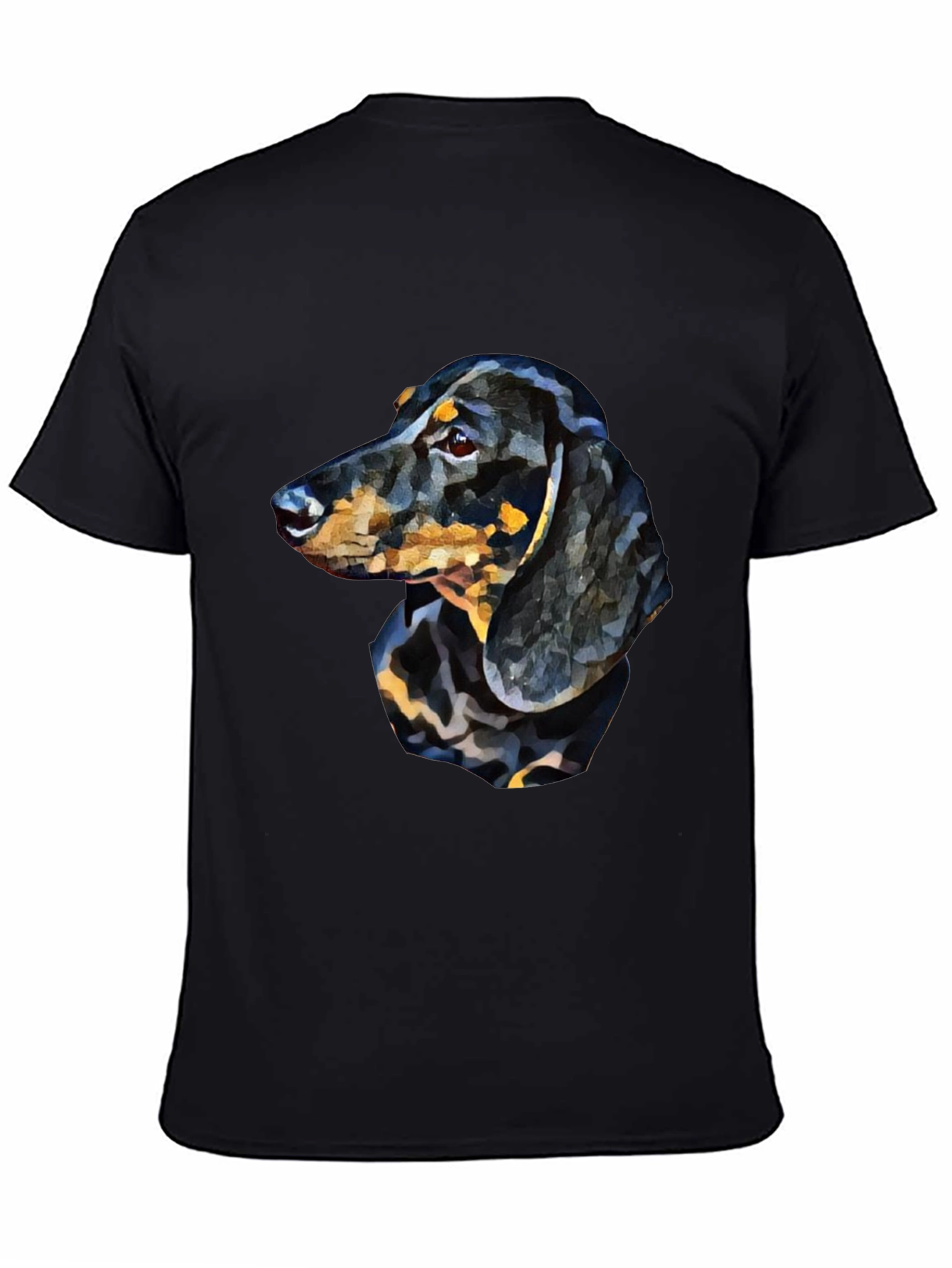 Dachshund Dog Graphic T-Shirt - Black
