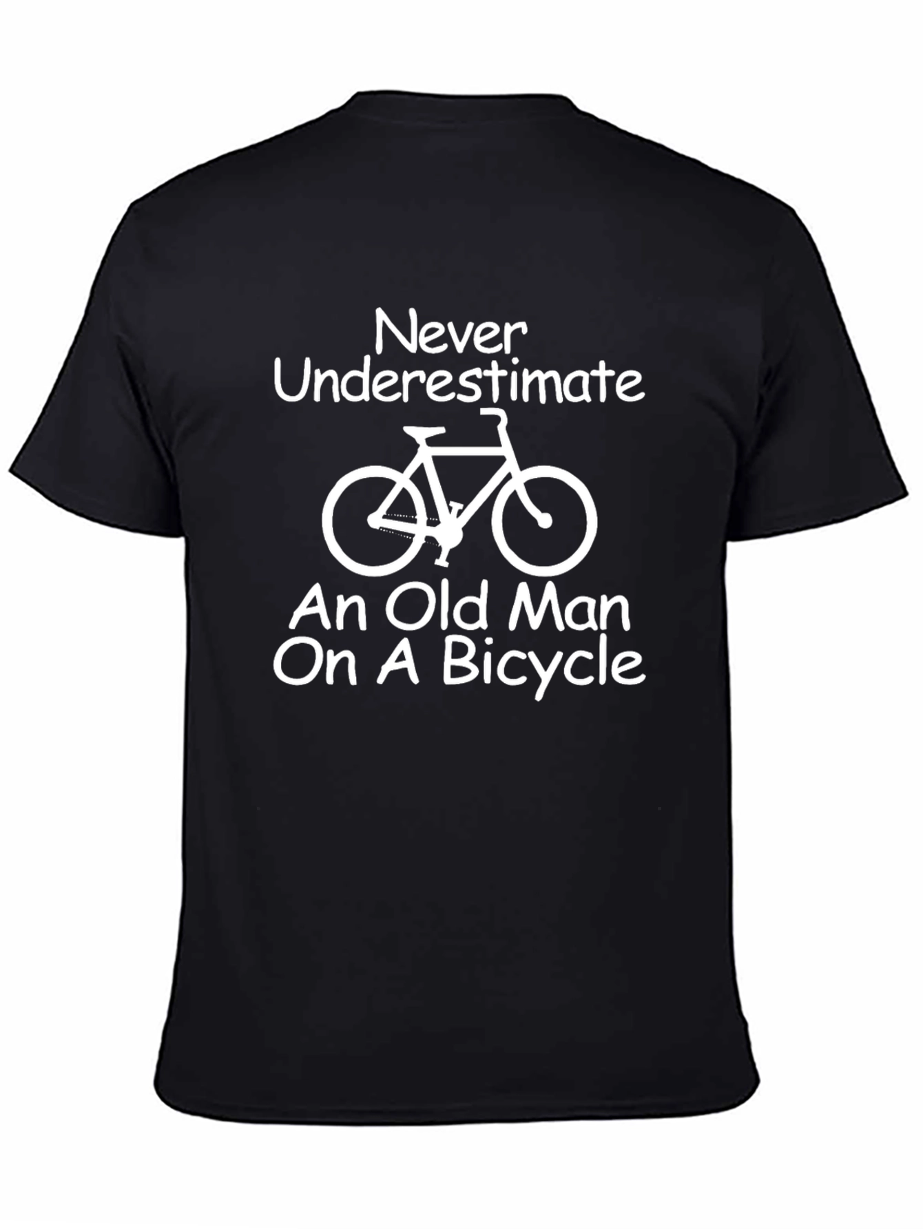 Never Underestimate Old Man On Bicycle T-Shirt