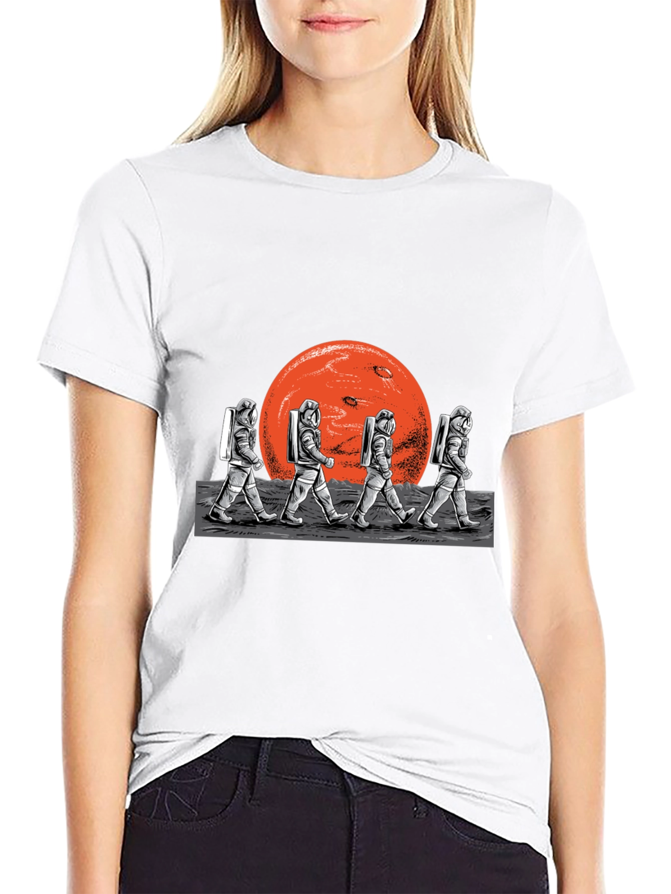 Astronauts on Mars Graphic T-Shirt